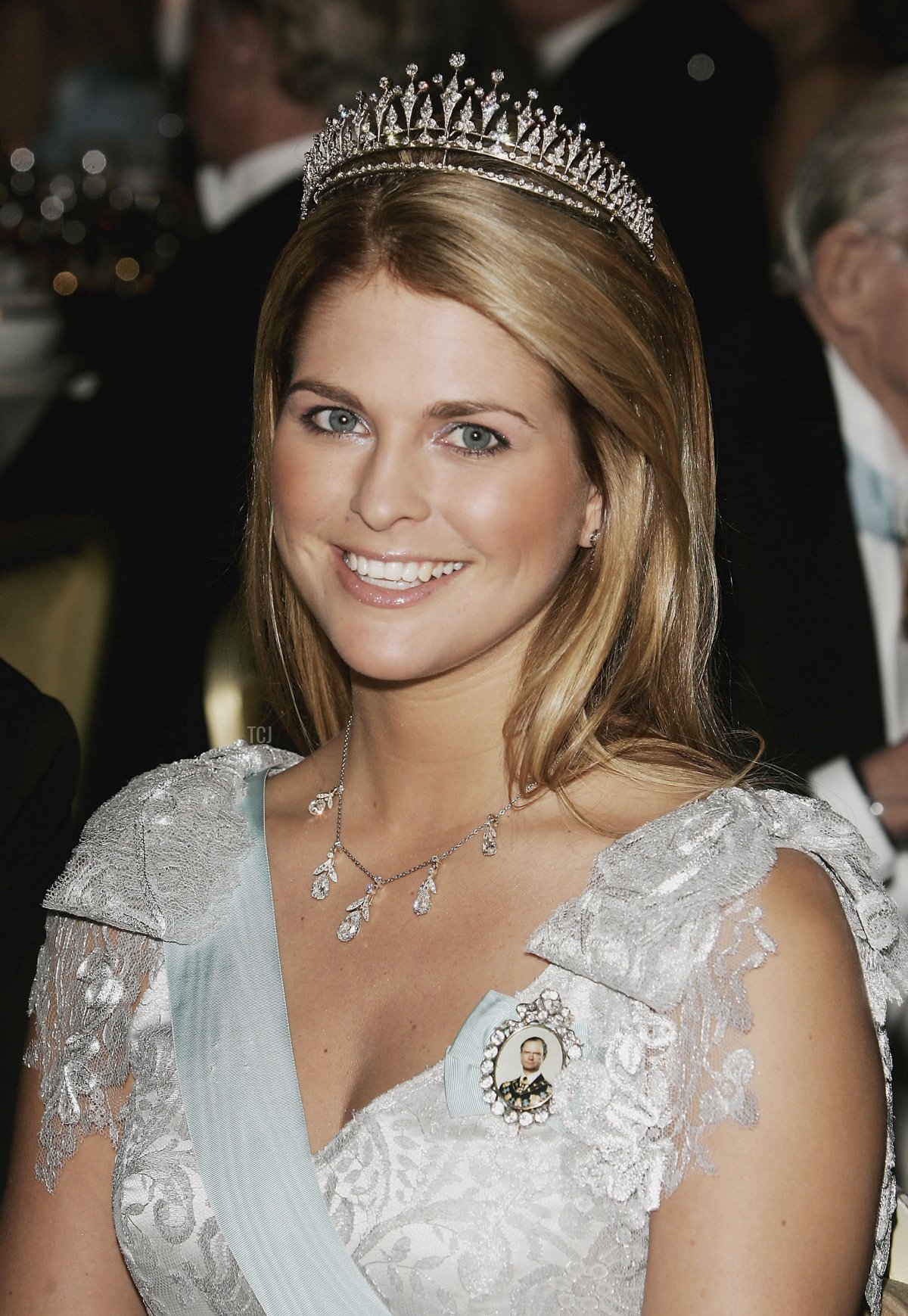 Princess Madeleine of Sweden attends the Nobel Banquet at the Stockholm City Hall on December 10, 2005 in Stockholm, Sweden