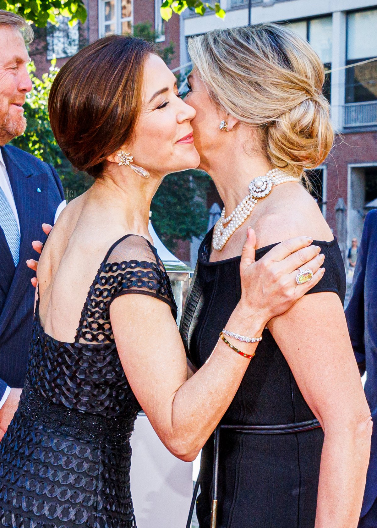 King Willem-Alexander of The Netherlands, Crown Princess Mary of Denmark, Queen Maxima of The Netherlands and Crown Prince Frederik of The Netherlands attend a Dutch-Danish Trade dinner in the Grote Kerk on June 20, 2022 in The Hague, Netherlands