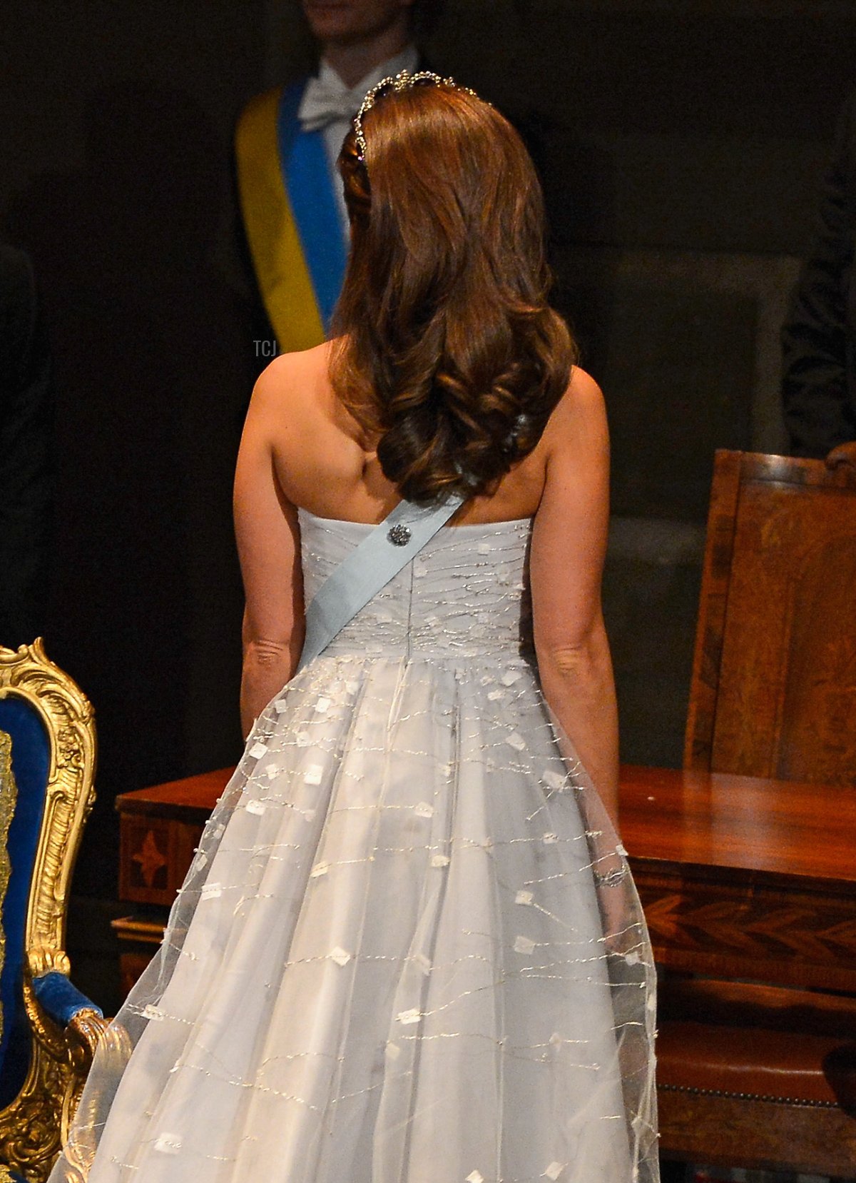 Princess Madeleine of Sweden leaves at the end of the Nobel Prize Ceremony at Concert Hall on December 10, 2012 in Stockholm, Sweden