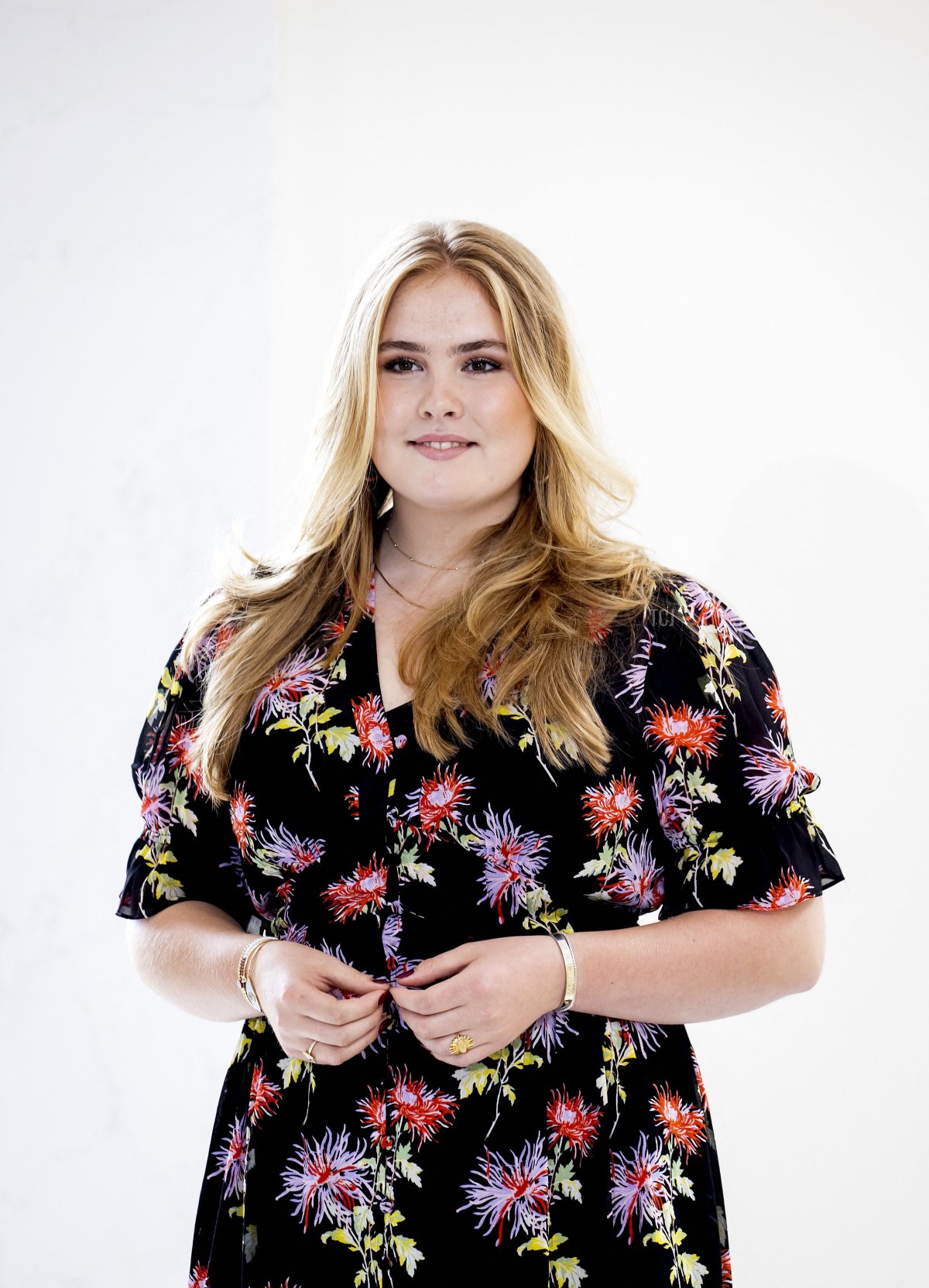 Princess Amalia poses during a photo session at the Noordeinde Palace in The Hague, on June 24, 2022