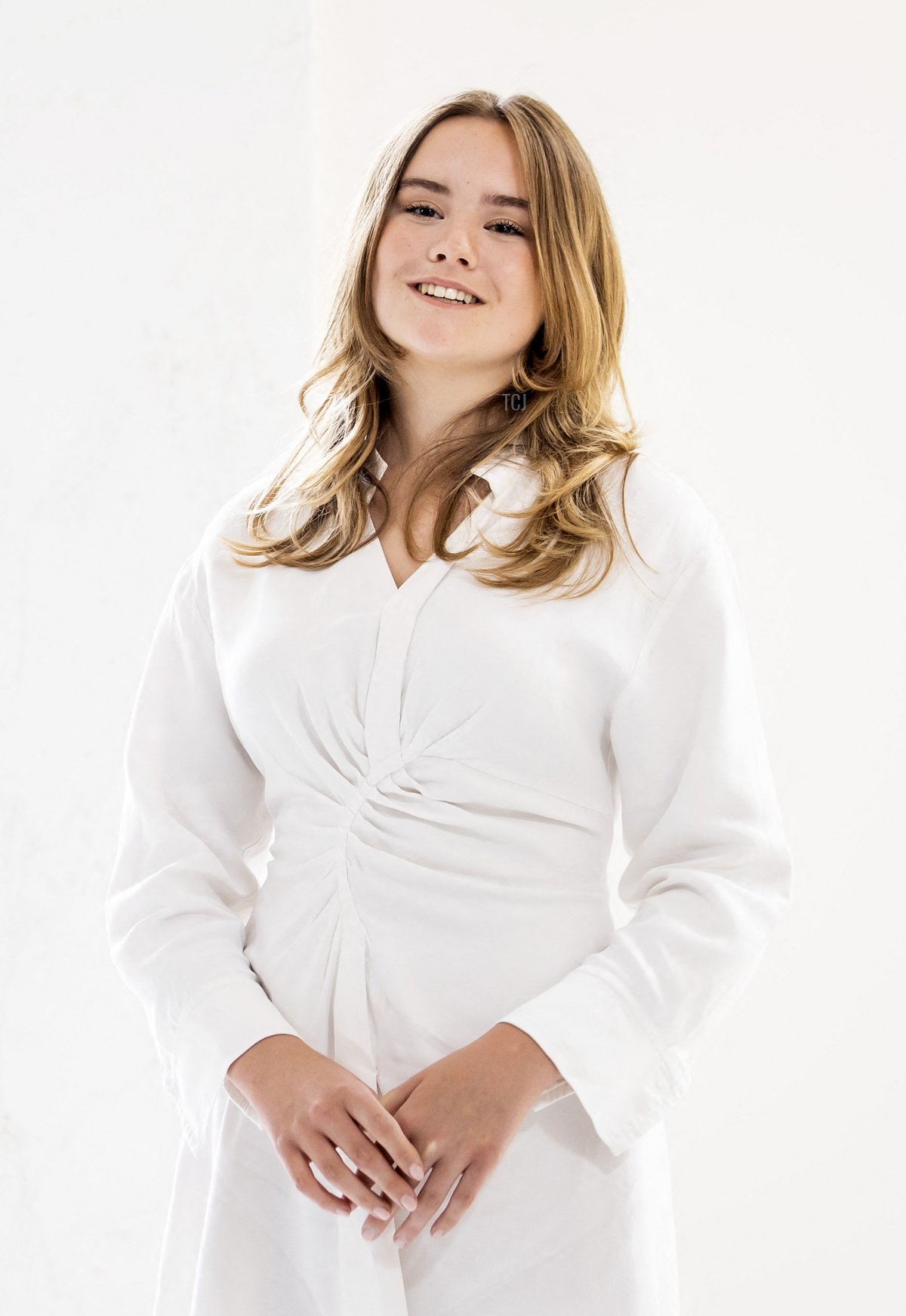 Princess Ariane poses during a photo session at the Noordeinde Palace in The Hague, on June 24, 2022