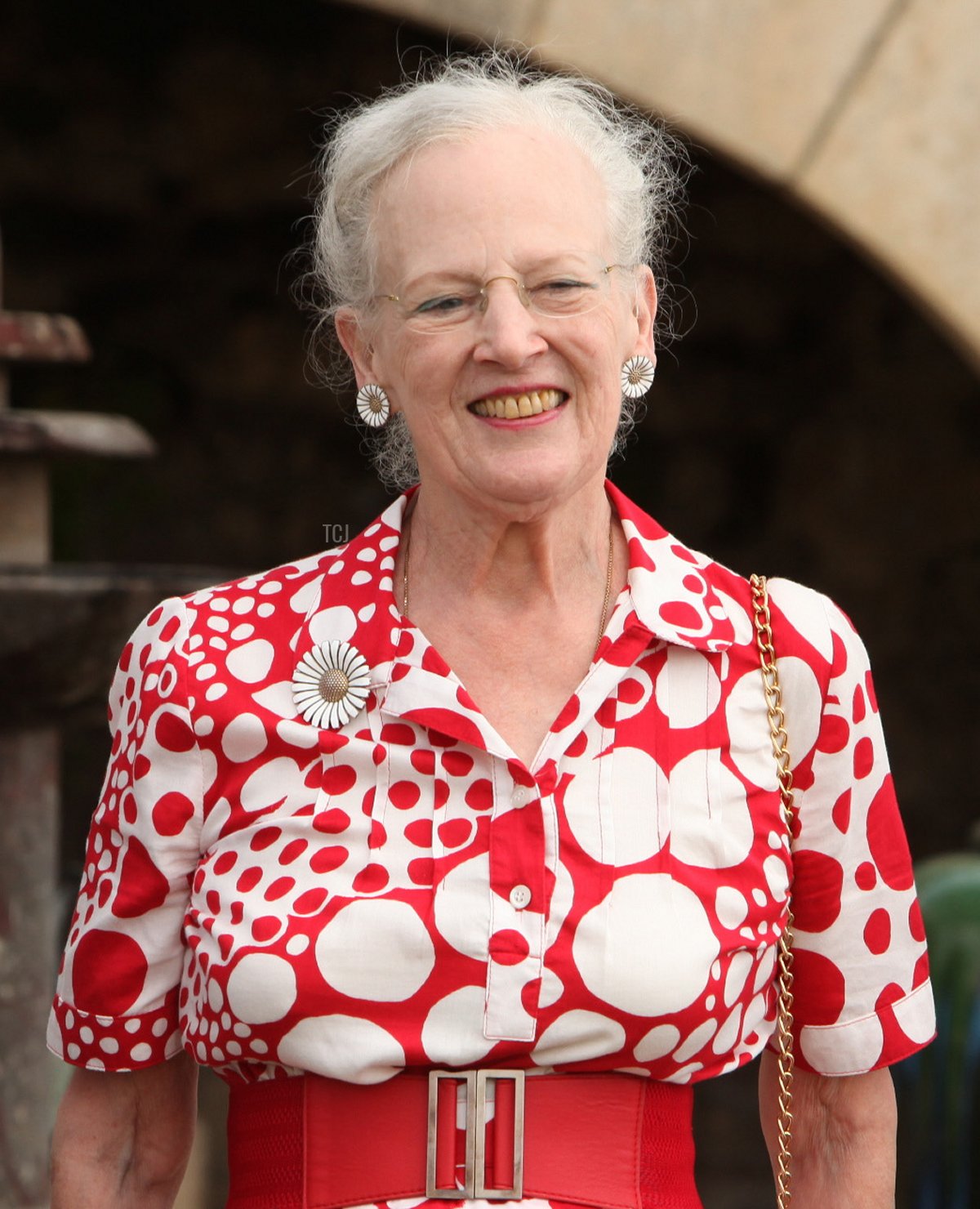 Queen Margrethe II of Denmark attends a Photocall at Chateau de Cayx on June 11, 2014 in Luzech, France