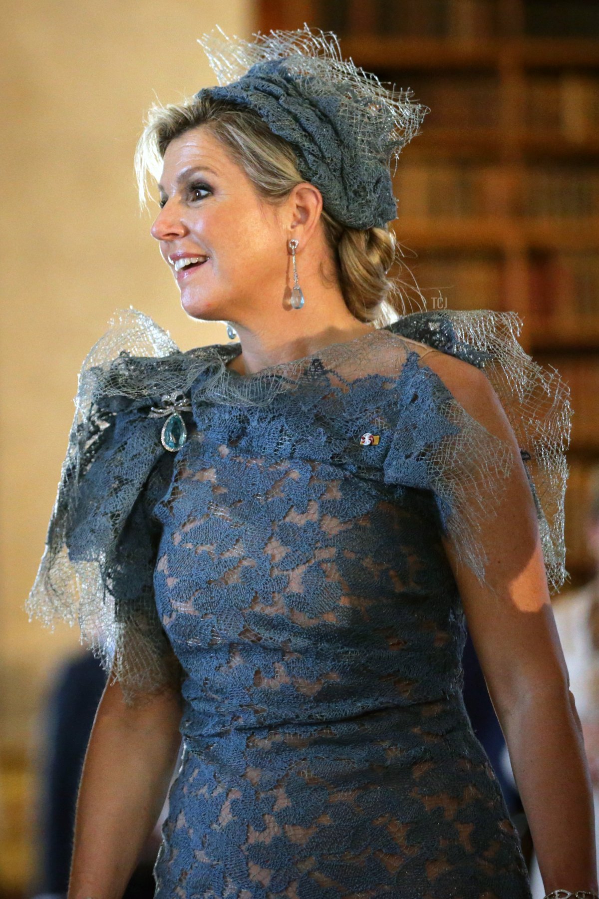 Queen Maxima of The Netherlands is seen at Austrian National Library on June 28, 2022 in Vienna, Austria