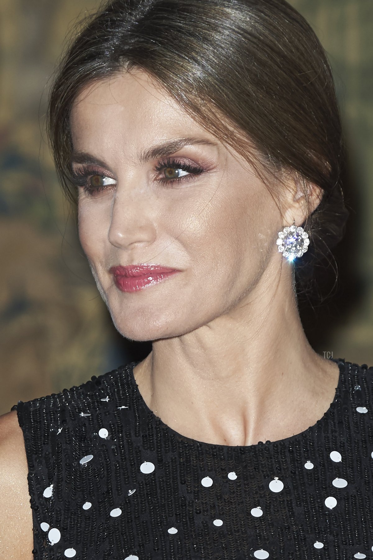 Queen Letizia of Spain attends a reception in her honor offered by Israeli President Reuven Rivlin at El Pardo Palace on November 7, 2017 in Madrid, Spain