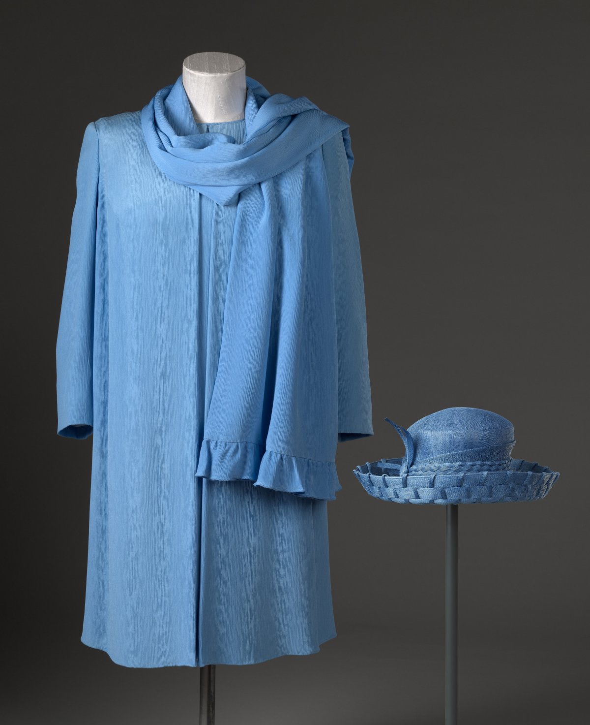 The Queen's Platinum Jubilee outfits go on display for the first time at the Palace of Holyroodhouse, Edinburgh