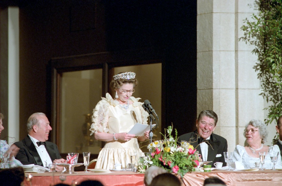 The Queen in California, March 1983