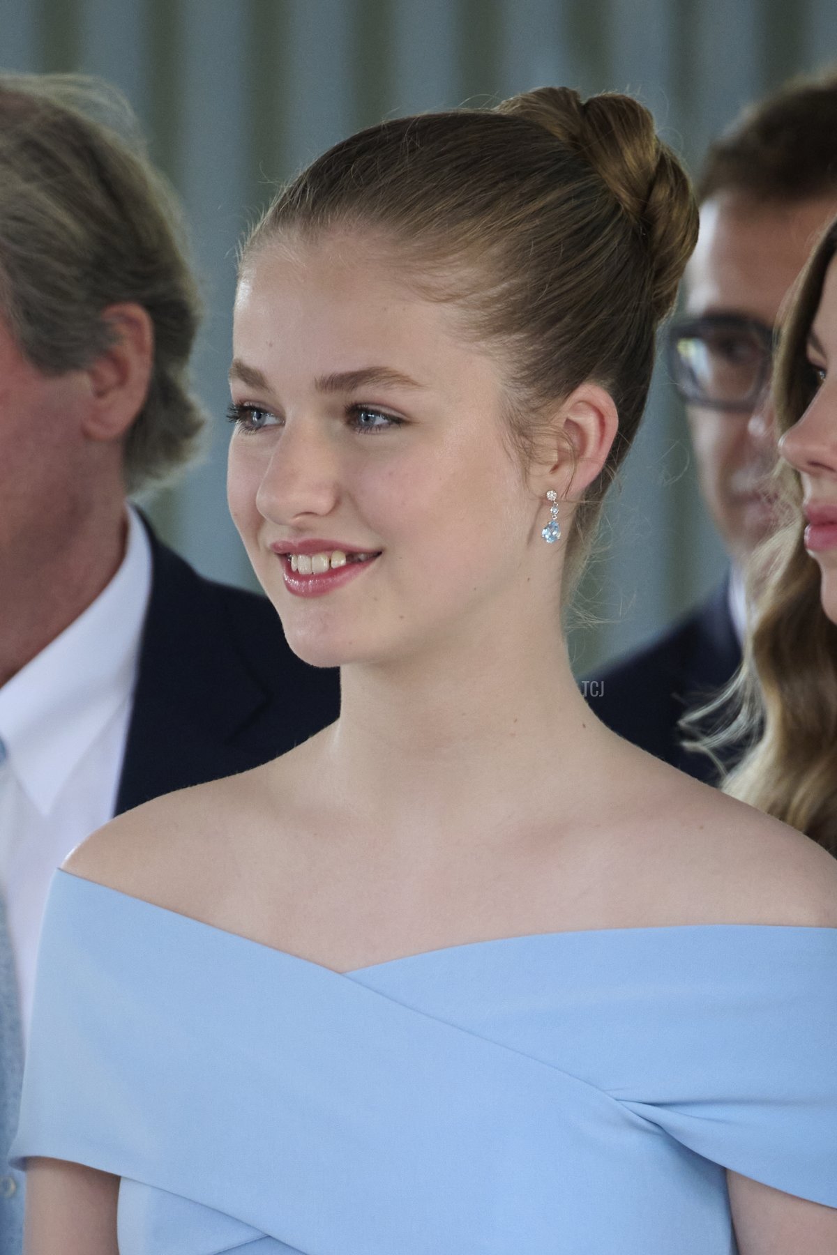 Crown Princess Leonor of Spain attends the 'Princesa de Girona' Foundation 2022 awards at the Agbar Foundation on July 04, 2022 in Barcelona, Spain