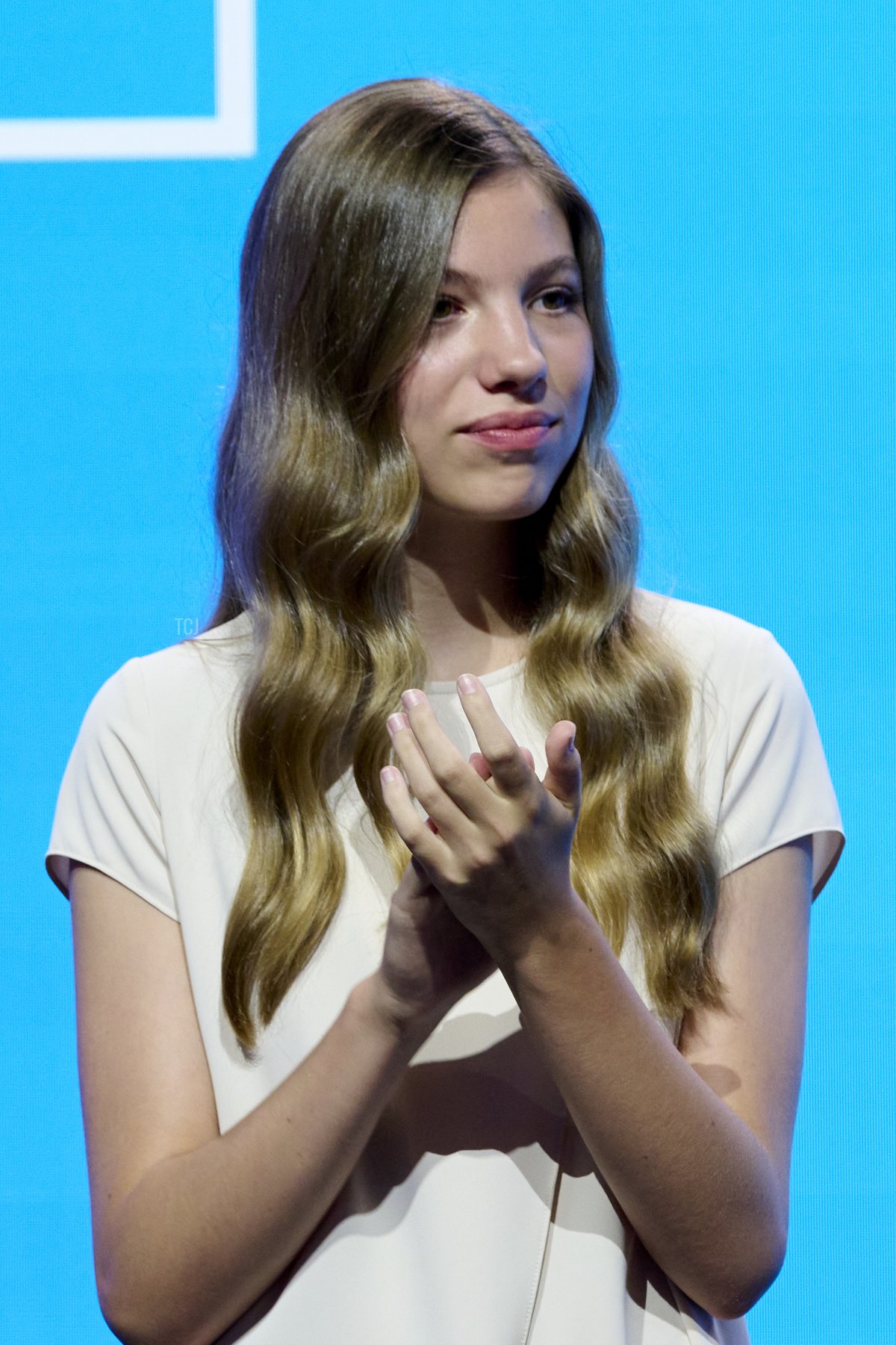 Princess Sofia of Spain attends the 'Princesa de Girona' Foundation 2022 awards at the Agbar Foundation on July 04, 2022 in Barcelona, Spain