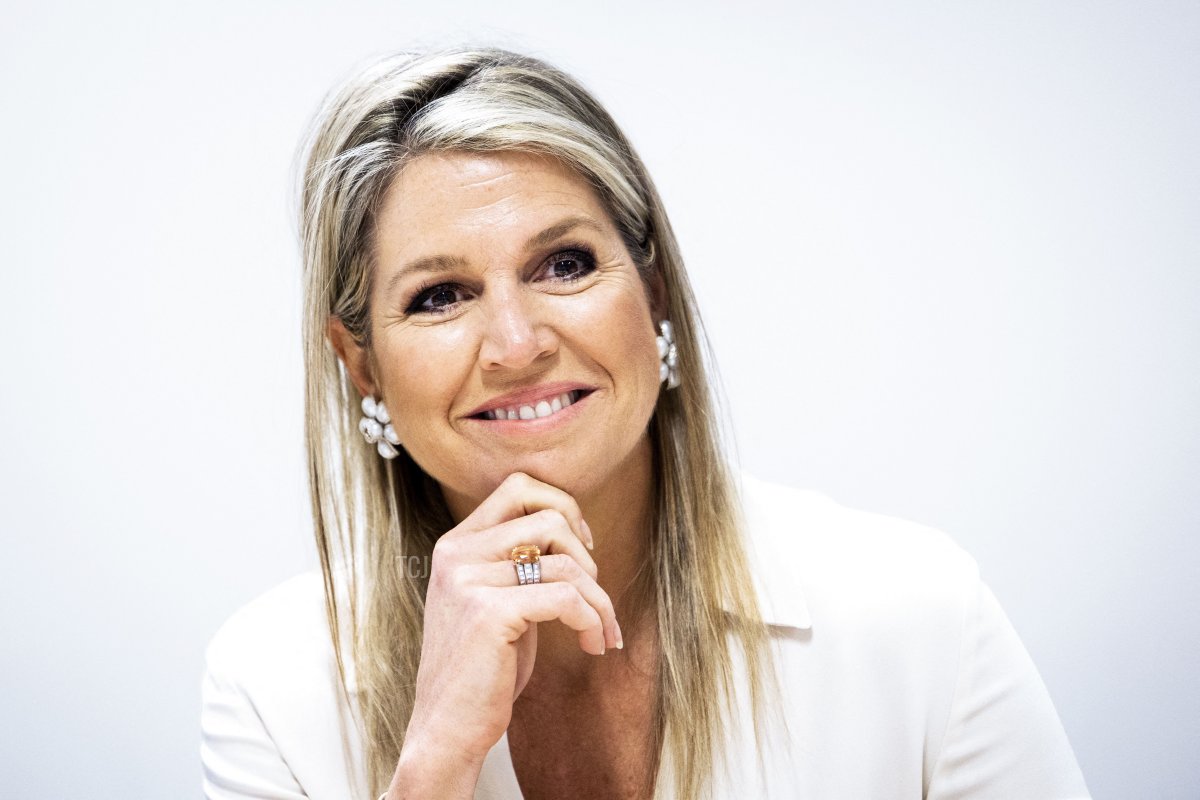 Dutch Queen Maxima attends the launch of a campaign about the emerging myopia epidemic at Erasmus MC in Rotterdam on July 6, 2022