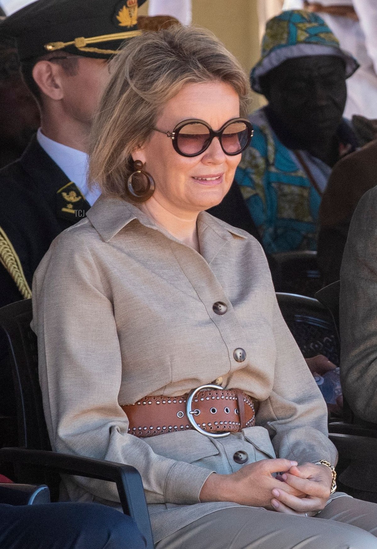 Queen Mathilde of Belgium and King Philippe - Filip of Belgium pictured during a visit to Katanga village, during an official visit of the Belgian Royal couple to the Democratic Republic of Congo, Saturday 11 June 2022