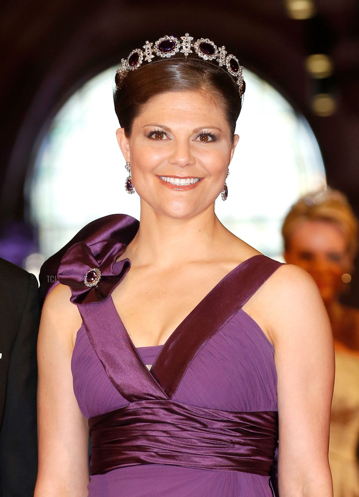 Prince Daniel of Sweden and Crown Princess Victoria of Sweden attend a dinner hosted by Queen Beatrix of The Netherlands ahead of her abdication at Rijksmuseum on April 29, 2013 in Amsterdam, Netherlands
