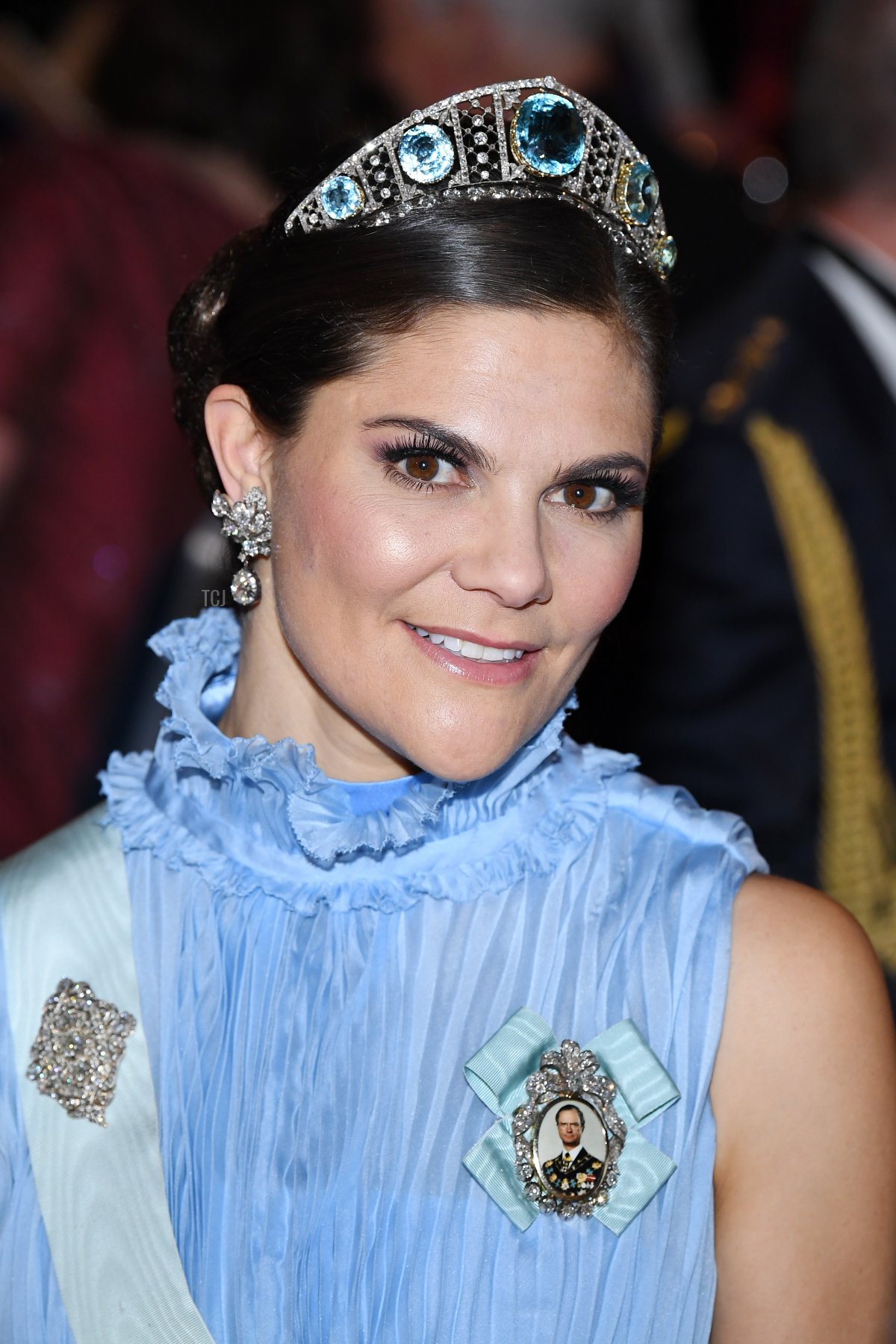 Crown Princess Victoria of Sweden attends the Nobel Prize Banquet 2017 at City Hall on December 10, 2017 in Stockholm, Sweden