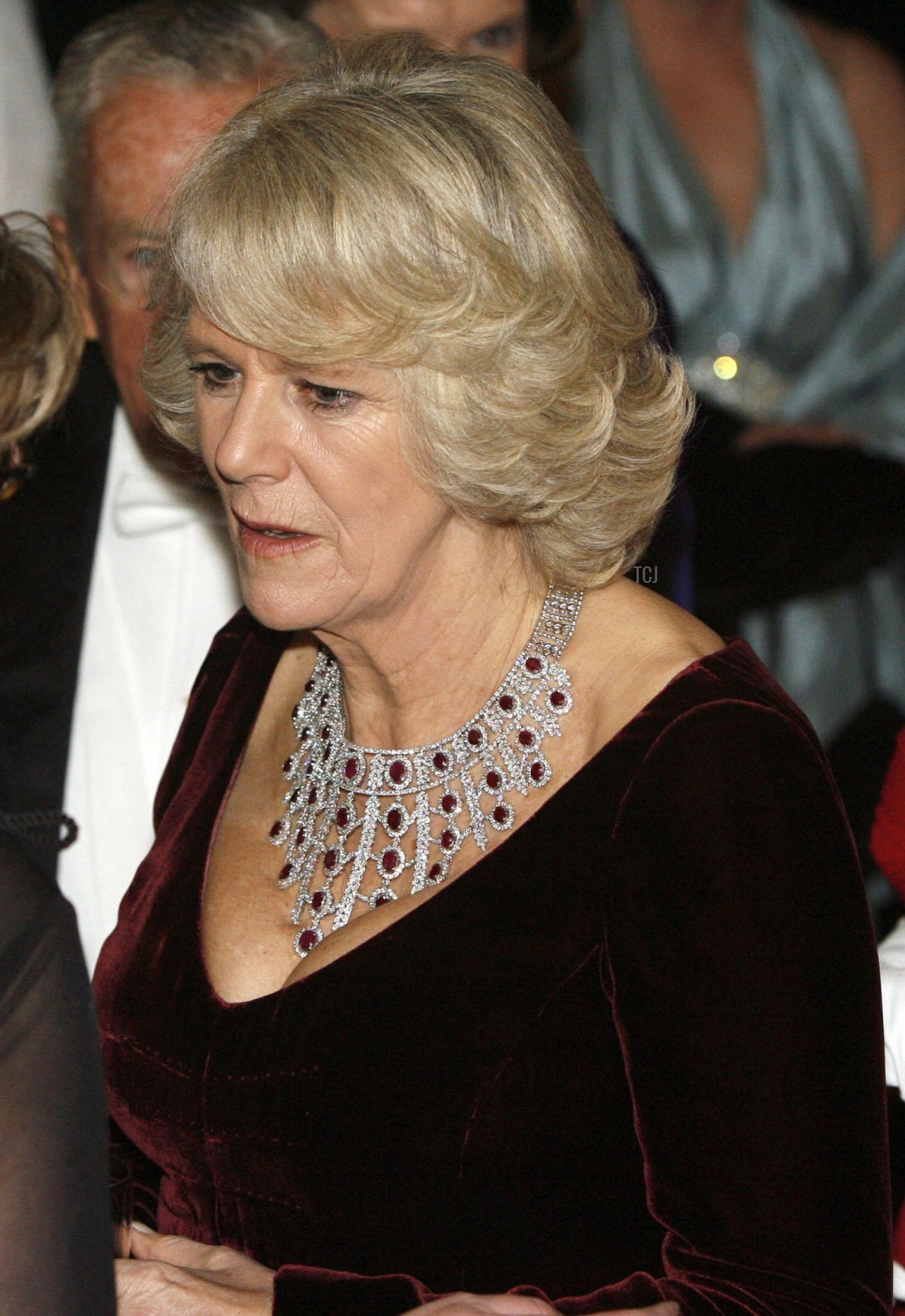 Camilla, (L) the Duchess of Cornwall, attends the Academy of Music in Philadelphia, 27 January 2007