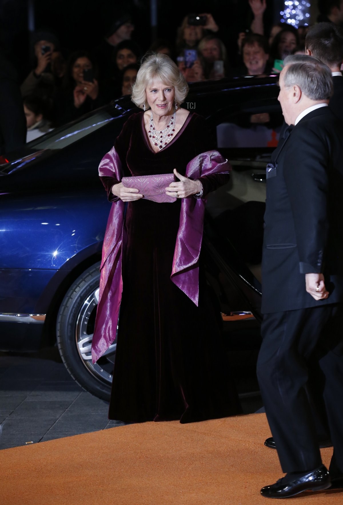 Britain's Camilla, Duchess of Cornwall arrives for the Royal and World Premiere of the film 'The Second Best Exotic Marigold Hotel' in central London on February 17, 2015