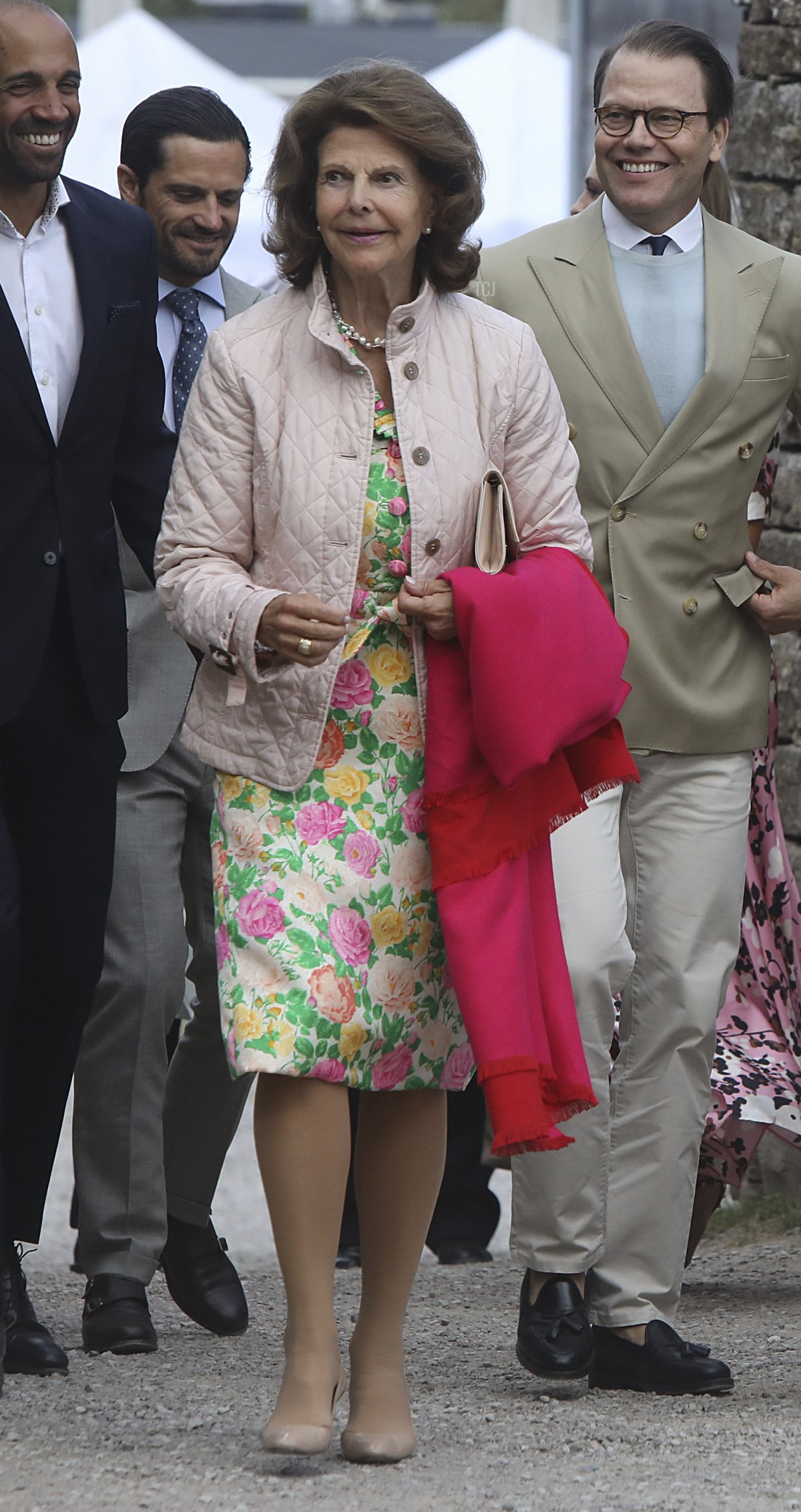 Queen Silvia celebrates Crown Princess Victoria of Sweden's 45th birthday on July 14, 2022 in Oland, Sweden