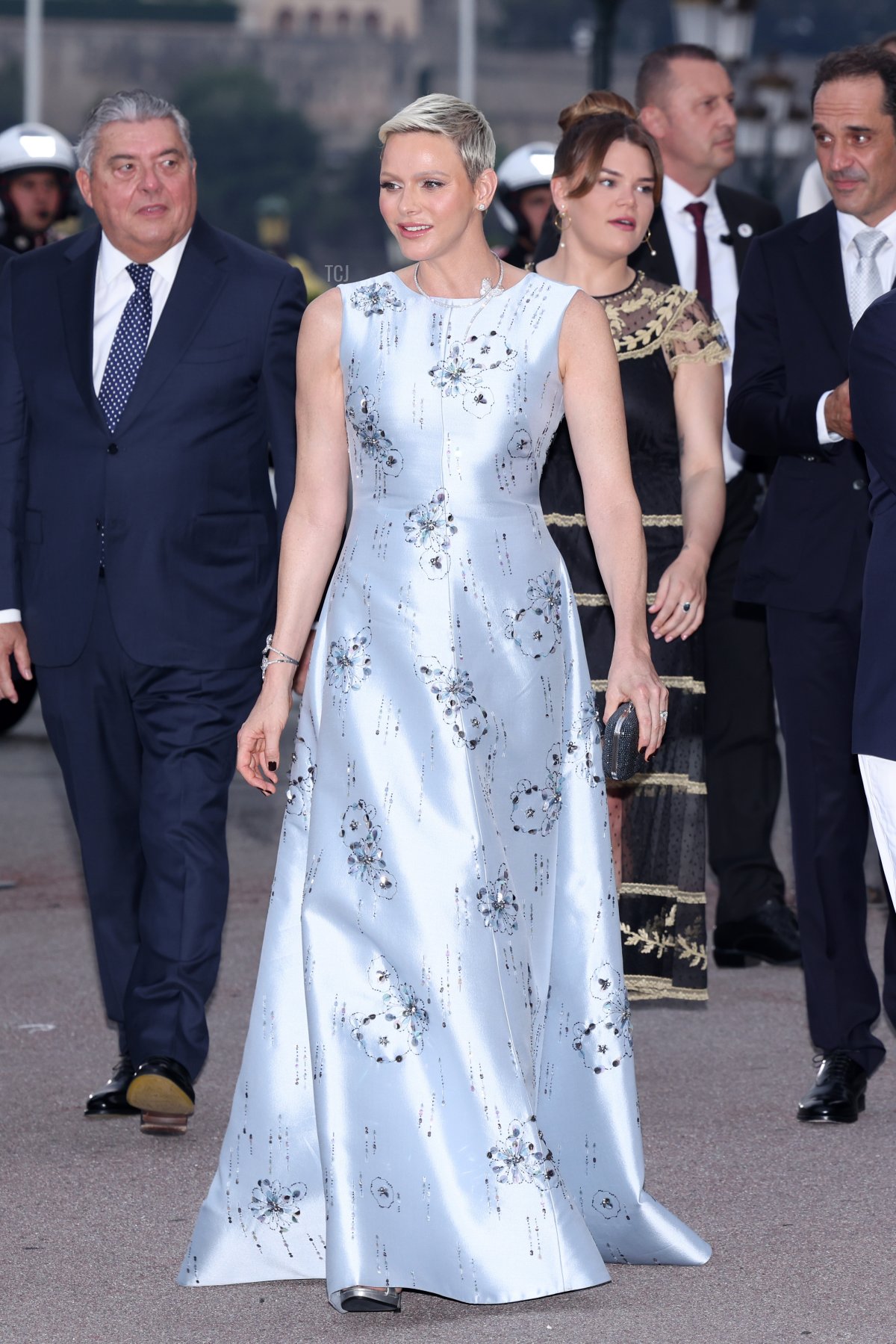 Princess Charlene of Monaco and Camille Gottlieb attend the 73rd Monaco Red Cross Ball Gala on July 18, 2022 in Monte-Carlo, Monaco