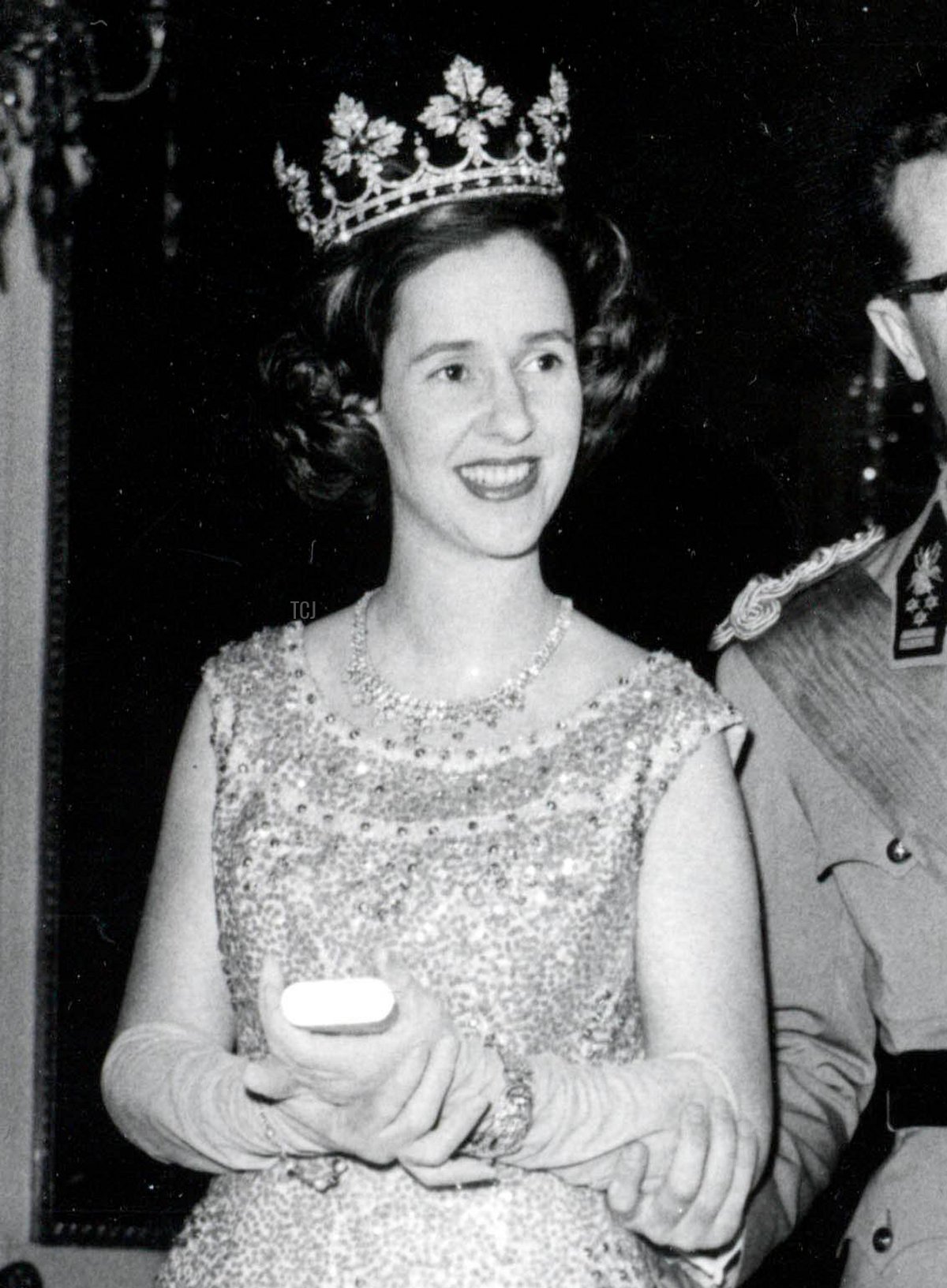 King Baudouin and Queen Fabiola at the Royal Palace, 1963