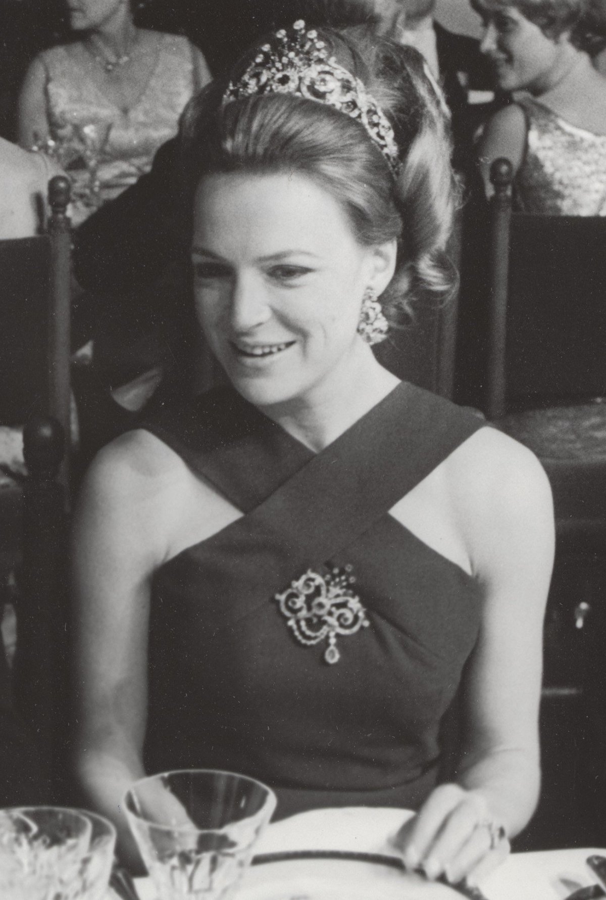 Princess Irene attends a government dinner ahead of Princess Margriet's wedding, January 1967 (Eric Koch/Anefo/Nationaal Archief/Wikimedia Commons)