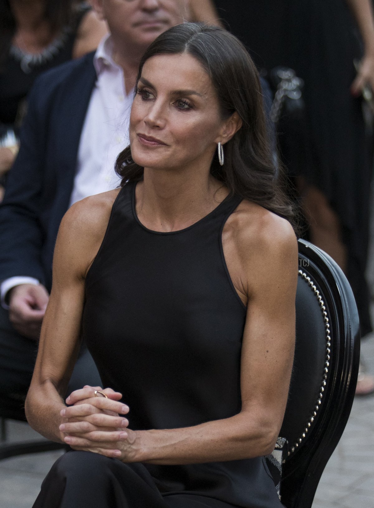 Spain's Queen Letizia attends the closing ceremony of the 12th edition of the Atlantida Mallorca Film Festival in Palma de Mallorca on July 31, 2022