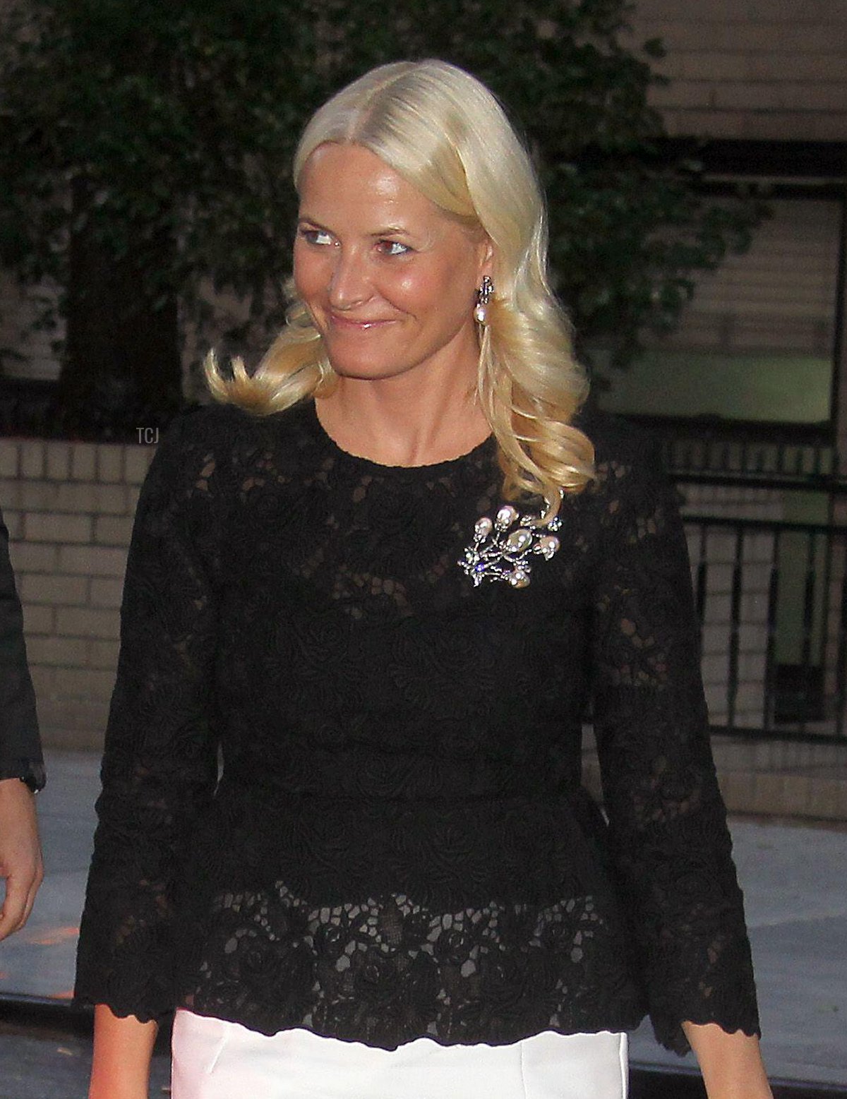 Crown Princess of Norway Mette-Marit arrives at the Norwegian Seamen's Church Anniversary Service and inauguration of minister Margareth Glad in The Upper East side in New York City, NY, USA on September 23, 2012