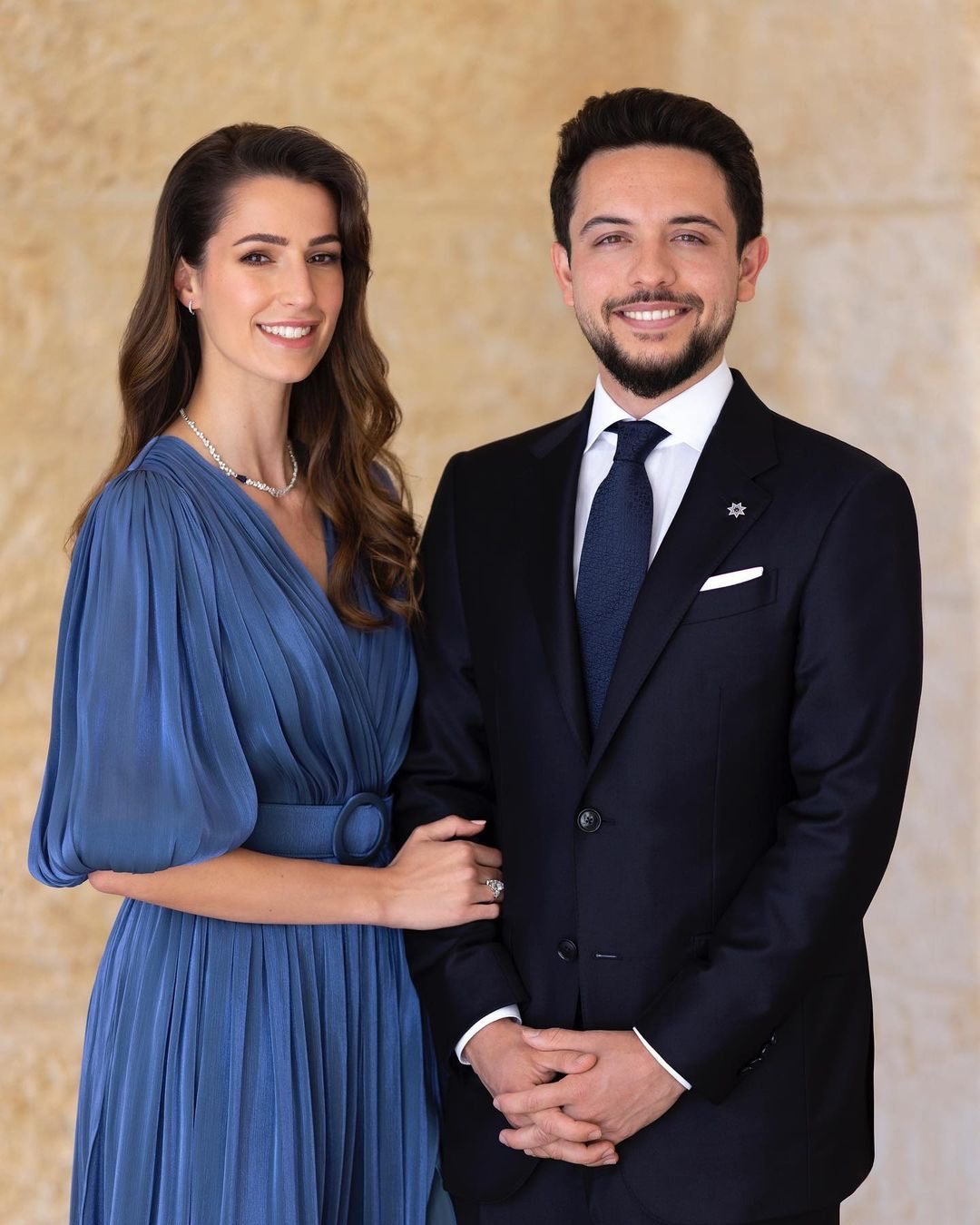 Rajwa Khaled bin Musaed bin Saif bin Abdulaziz Al Saif and Crown Prince Hussein bin Abdullah