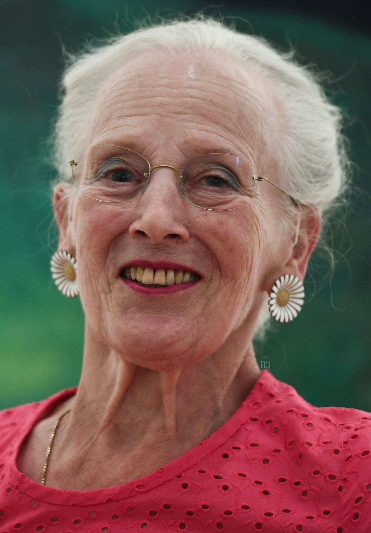 Queen Margrethe II of Denmark inaugurates her works at the Henri Martin museum, in Cahors, southern France, on August 17, 2022
