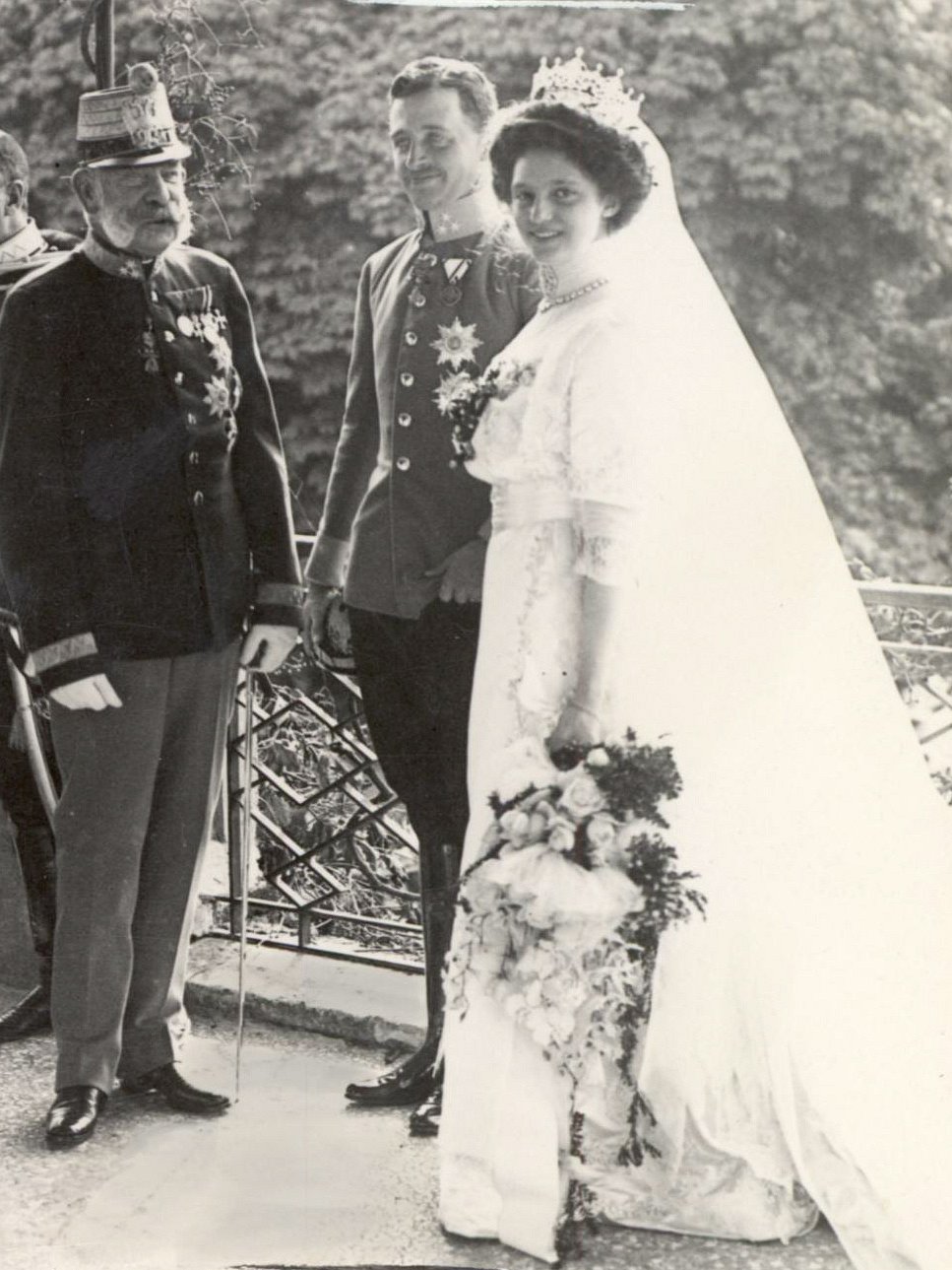 Wedding of Archduke Charles of Austria and Princess Zita of Bourbon-Parma in Schwarzau Palace