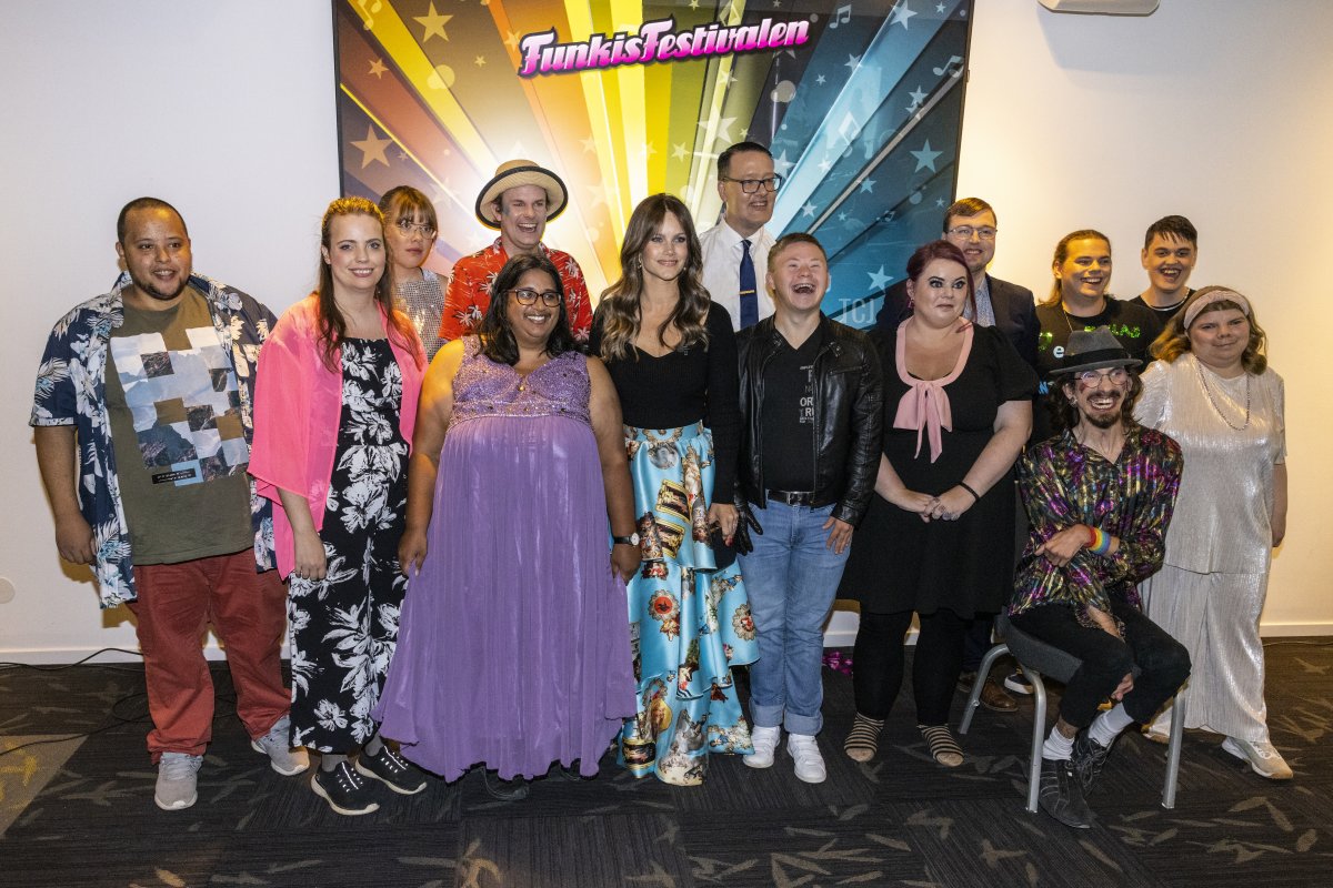 Princess Sofia of Sweden attends the Funkisfestivalen at the Stockholm Waterfront on August 29, 2022 in Stockholm, Sweden