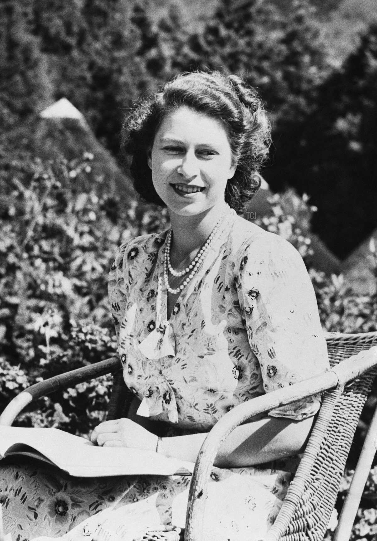 An informal portrait of Princess Elizabeth, taken shortly before her 21st birthday. April 1947