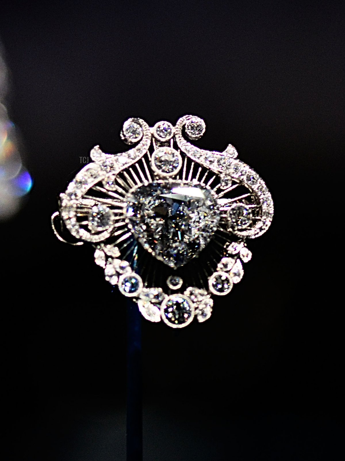 The Cullinan V brooch on display in the Diamonds: A Jubilee Celebration exhibition which forms part of the summer opening of Buckingham Palace on June 28, 2012 in London, England