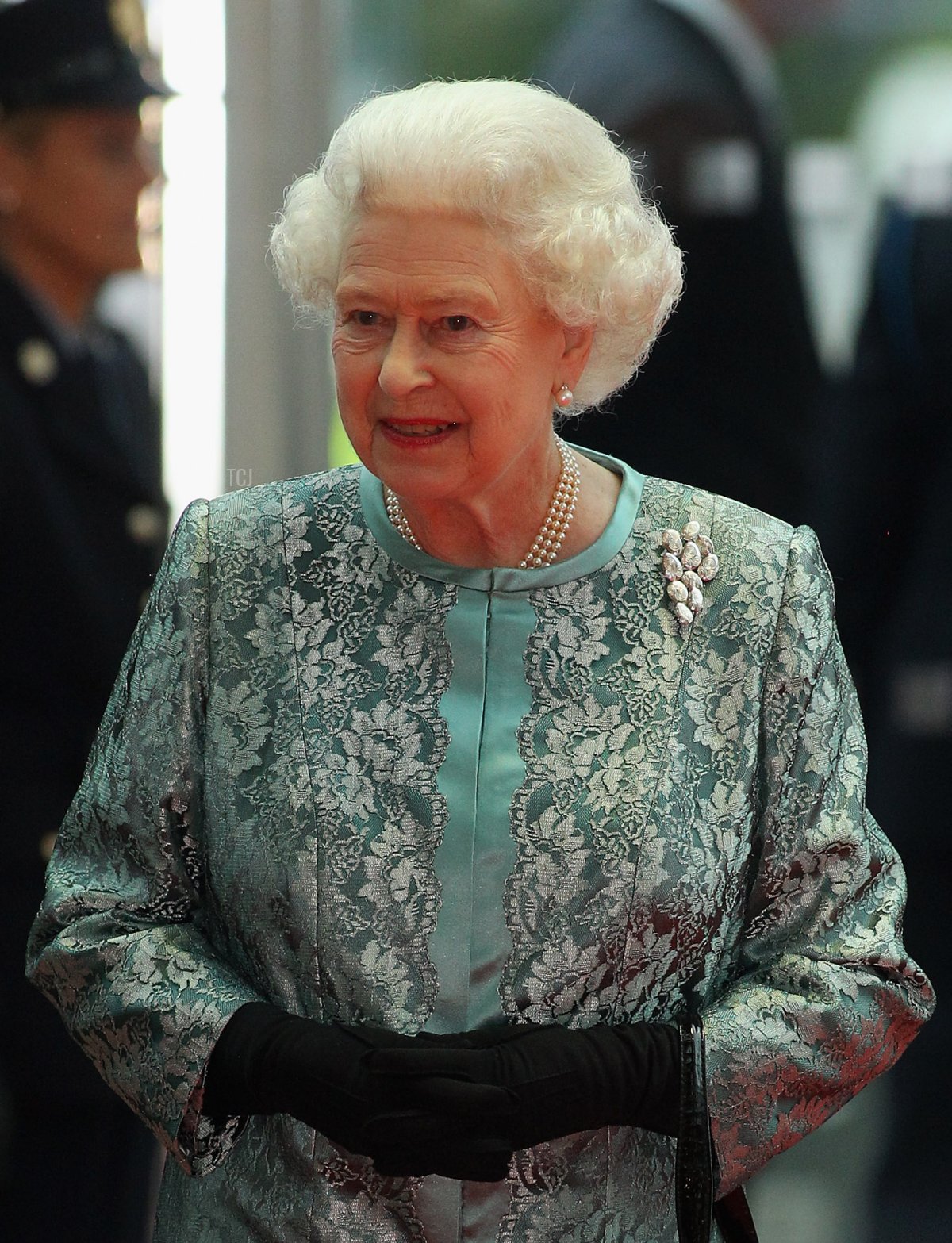 Queen Elizabeth II arrives at the Convention Centre Dublin for an evening of British and Irish music and fashion on May 19, 2011 in Dublin, Ireland