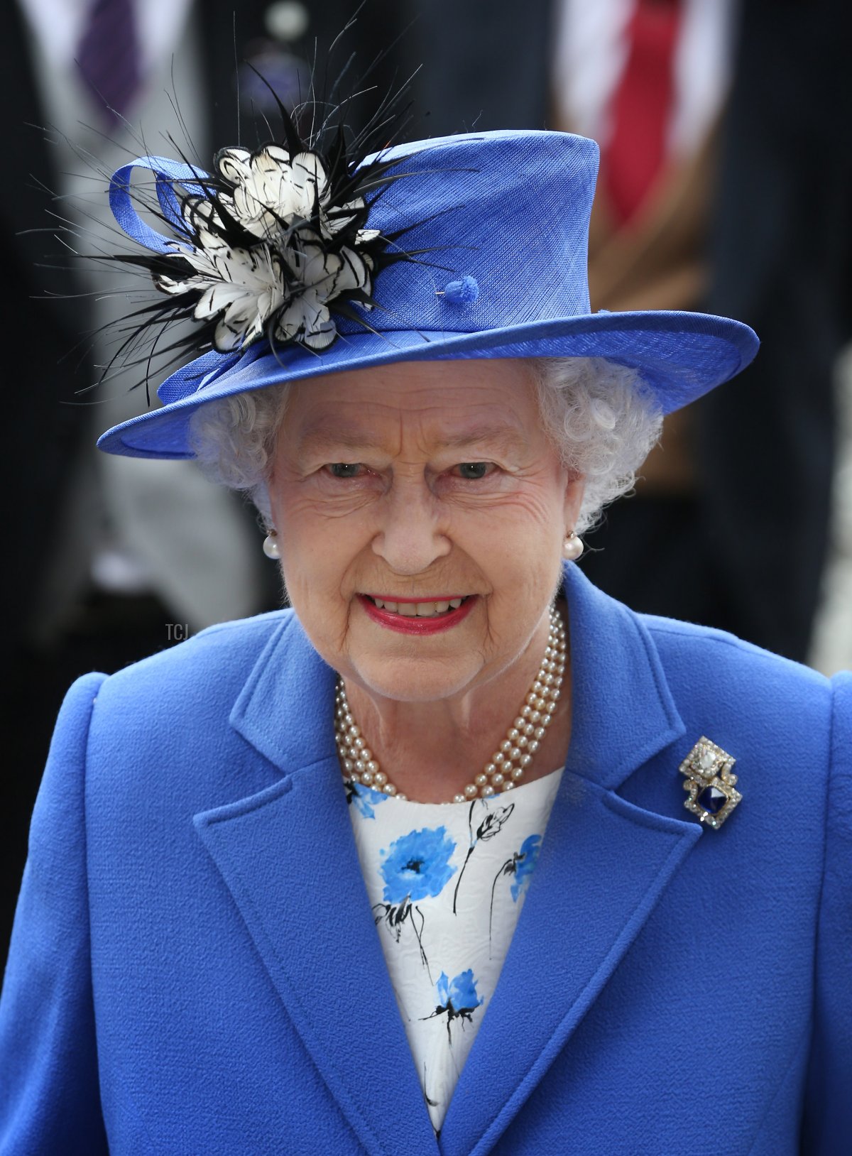 Queen Elizabeth II arrives at The Derby on June 2, 2012 in Epsom, England