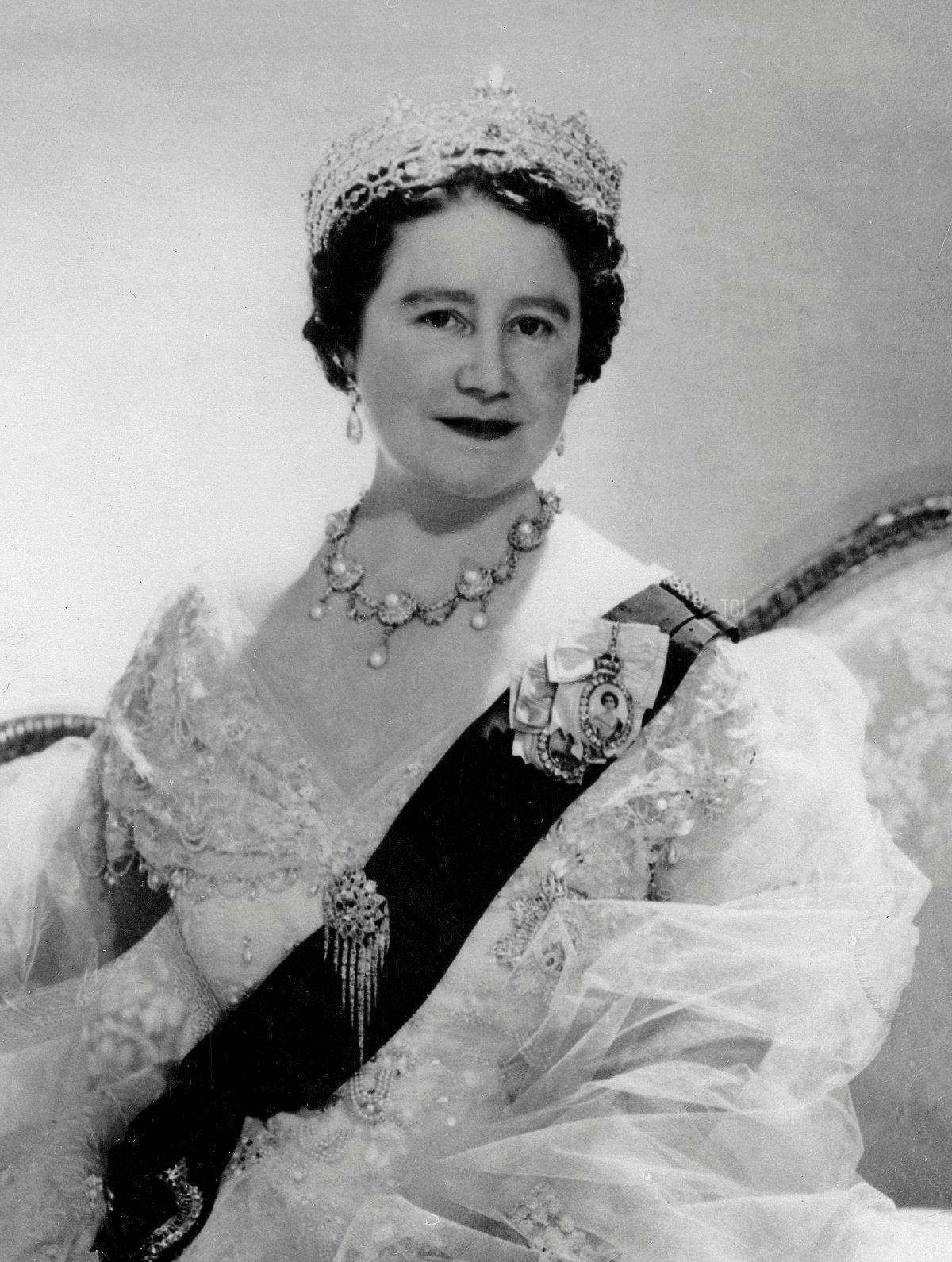 Picture taken on June 24, 1957 showing Elizabeth, Queen Mother of United Kingdom