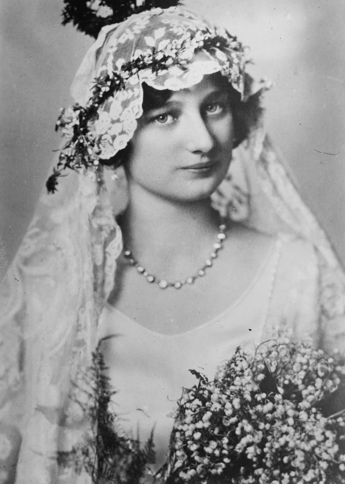Queen Astrid of Belgium on her wedding day, 1926