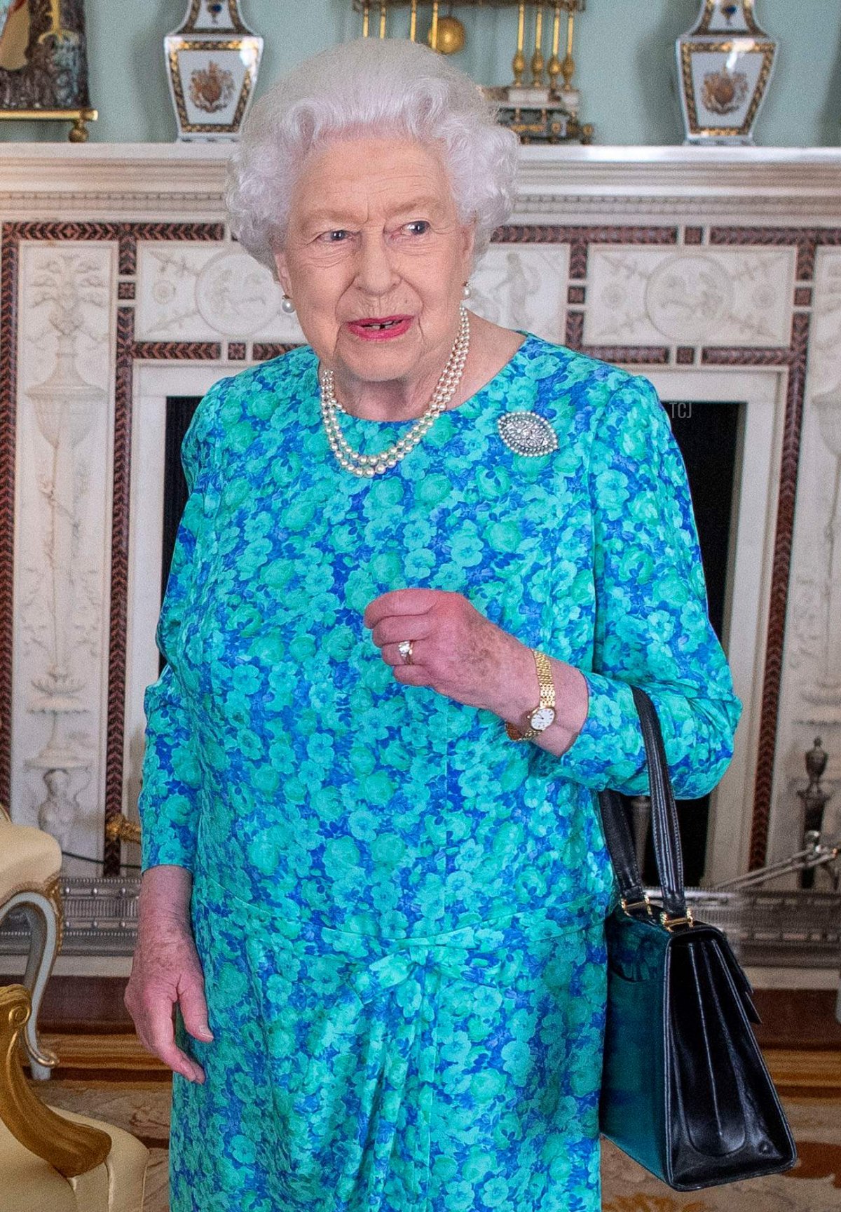 Queen Elizabeth II welcomes newly elected leader of the Conservative party, Boris Johnson during an audience where she invited him to become Prime Minister and form a new government in Buckingham Palace on July 24, 2019 in London, England