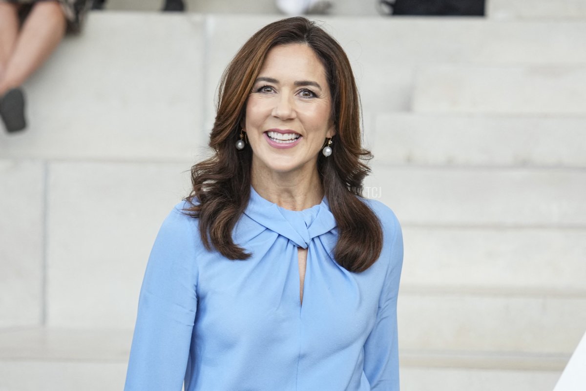 Crown Princess Mary of Denmark smiles as she inaugurates UC SYD Campus Kolding on September 6, 2022 in Kolding, Denmark