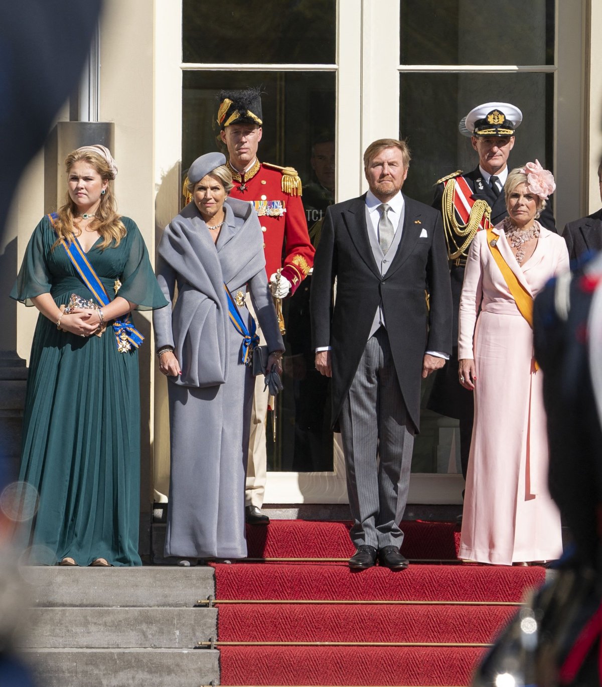 Princess Amalia, Queen Maxima, King Willem-Alexander and Princess Laurentien attend the Salute of the Cavalry Honorary Escort in The Hague, on September 20, 2022