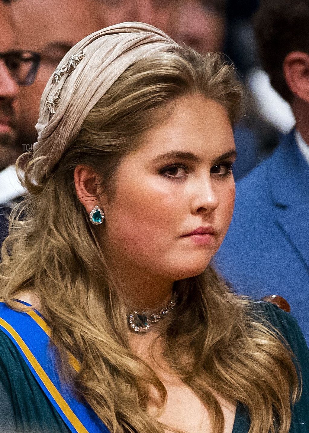 Princess Amalia listens the reading of the Speech from the Throne by King Willem-Alexander at the Koninklijke Schouwburg in The Hague, on September 20, 2022