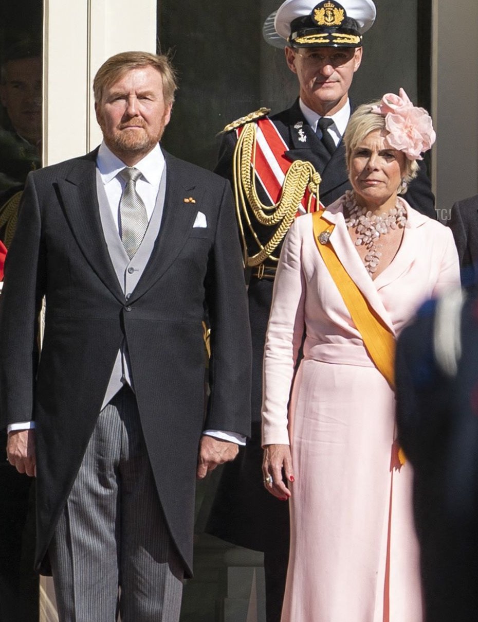 Princess Amalia, Queen Maxima, King Willem-Alexander and Princess Laurentien attend the Salute of the Cavalry Honorary Escort in The Hague, on September 20, 2022