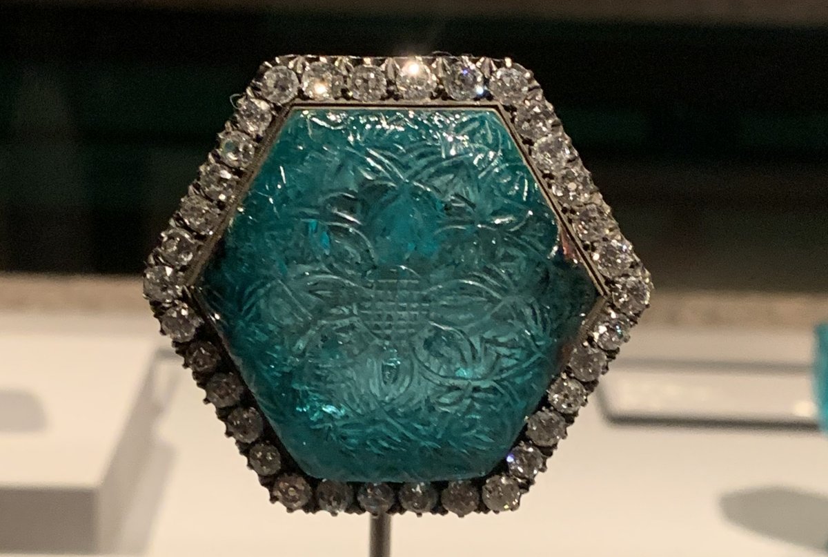 Jewels on display at the National Museum of Qatar, 2022