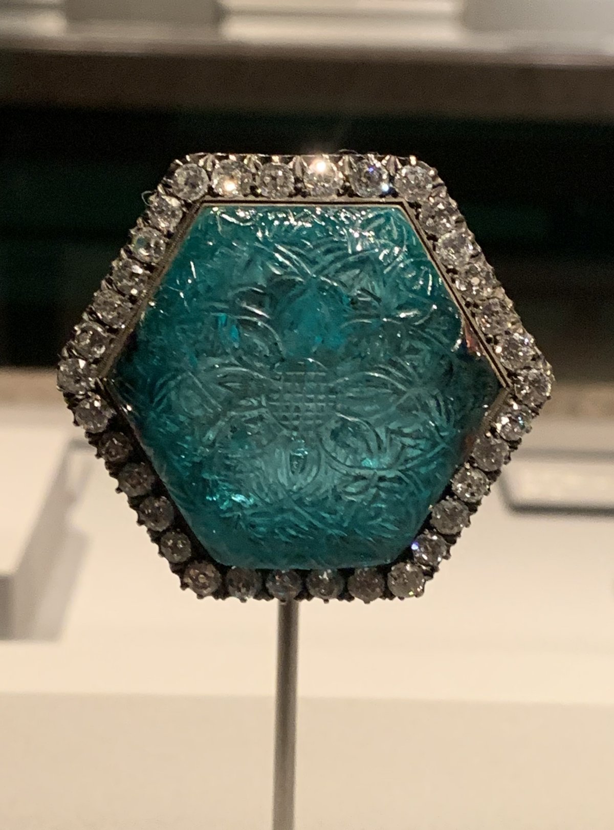 Jewels on display at the National Museum of Qatar, 2022