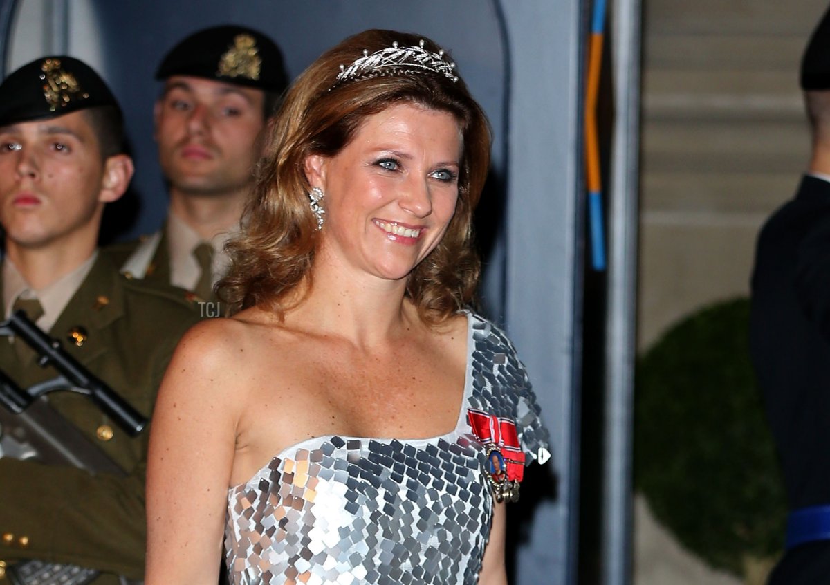 Princess Martha Louise of Norway attends the Gala dinner for the wedding of Prince Guillaume Of Luxembourg and Stephanie de Lannoy at the Grand-ducal Palace on October 19, 2012 in Luxembourg