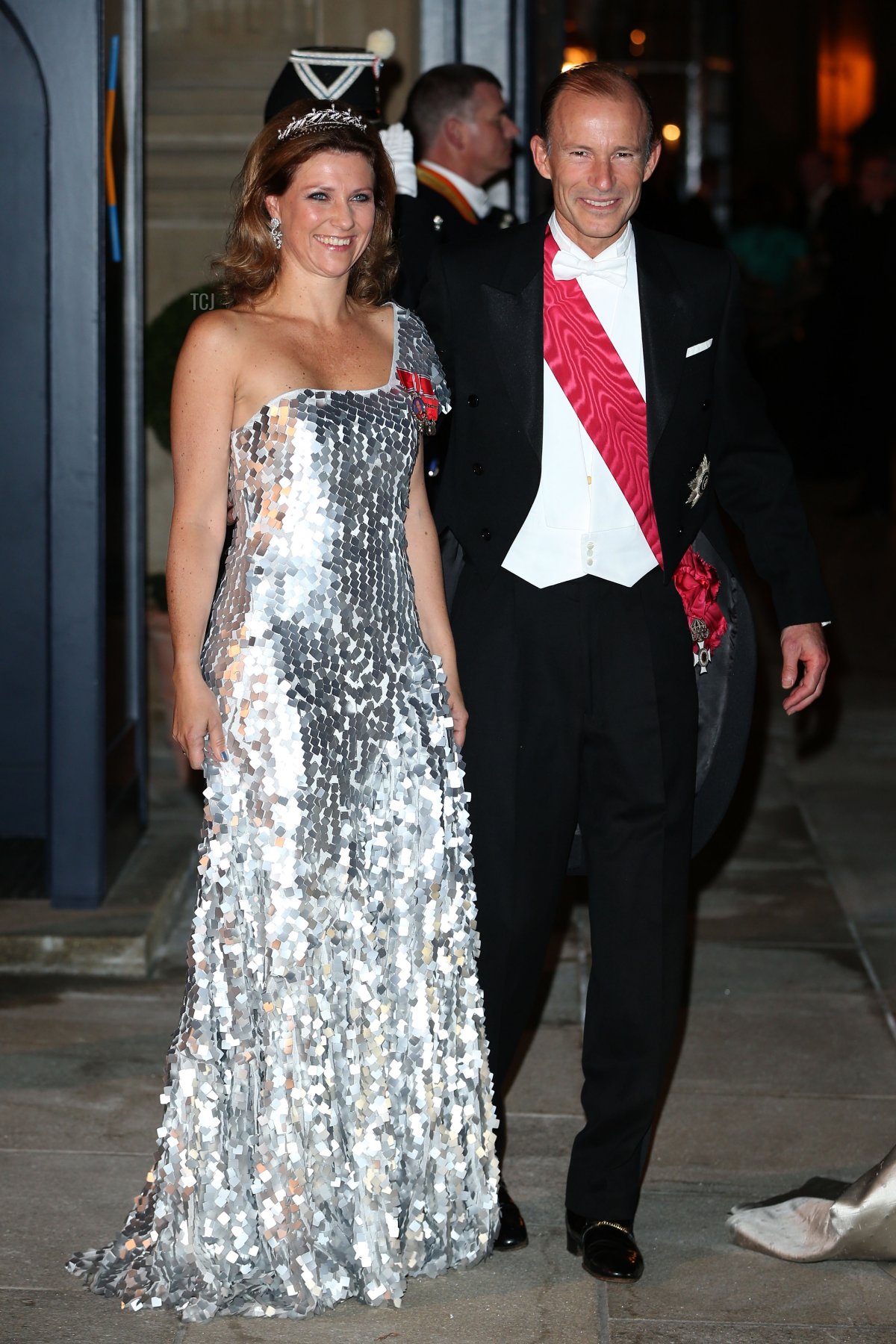 Princess Martha Louise of Norway and Prince Kyril of Bulgaria attends the Gala dinner for the wedding of Prince Guillaume Of Luxembourg and Stephanie de Lannoy at the Grand-ducal Palace on October 19, 2012 in Luxembourg