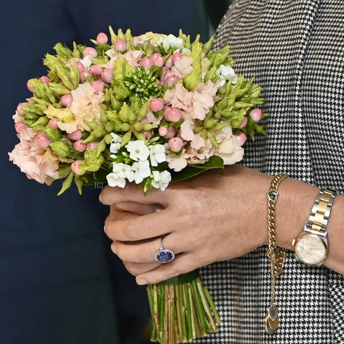 Queen Mathilde of Belgium pictured during a royal visit to the new headquarters of the BNP Paribas Fortis bank in Brussels, Wednesday 28 September 2022