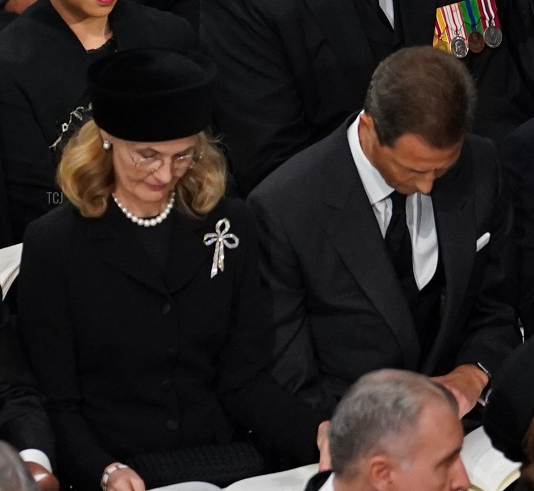Foreign royals and dignitaries attend the State Funeral of Queen Elizabeth II at Westminster Abbey on September 19, 2022 in London, England