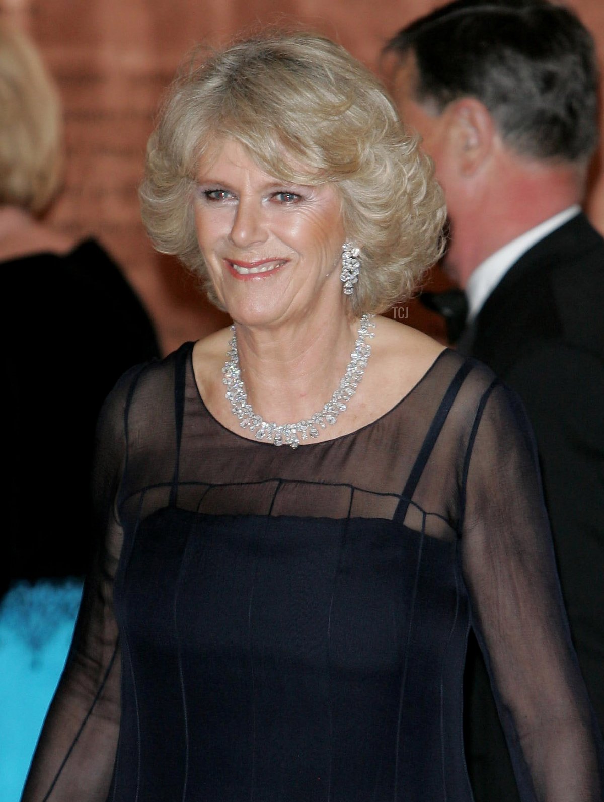 Camilla, Duchess of is seen at a dinner for business and civic leaders at the De Young Museum on November 7, 2005 in San Francisco