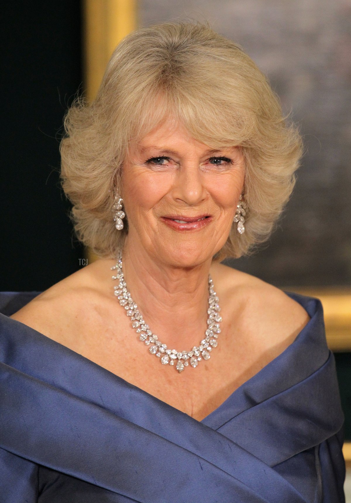 Camilla, Duchess of Cornwall smiles as she poses for a photograph ahead of an official dinner at the Royal Palace on March 26, 2012 in Copenhagen, Denmark