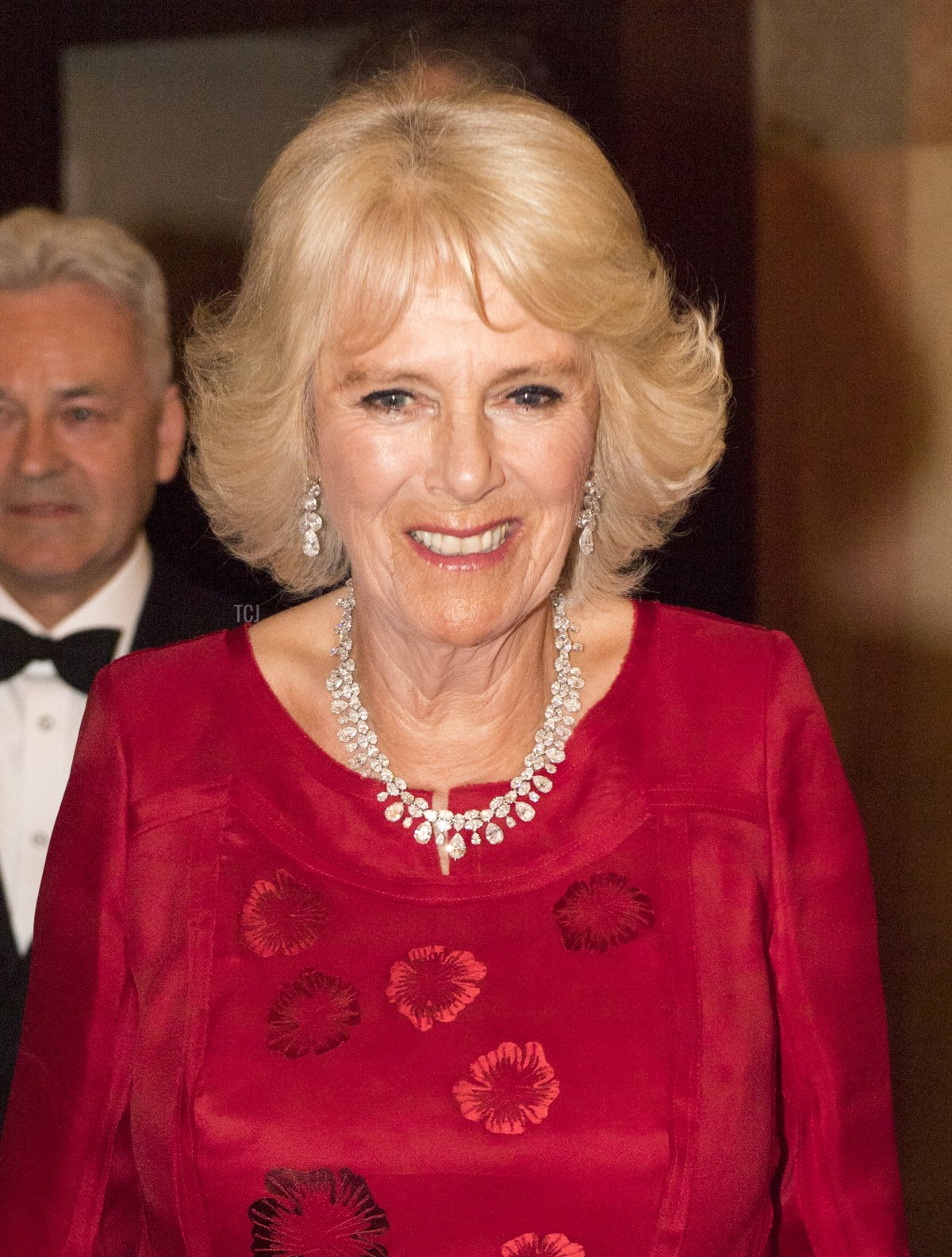 Camilla, Duchess of Cornwall attends a Gala Dinner at Palazzo Vecchio with the Mayor of Florence Dario Nardella and his wife during day 4 of their visit to Italy, on April 3, 2017 in Florence, Italy