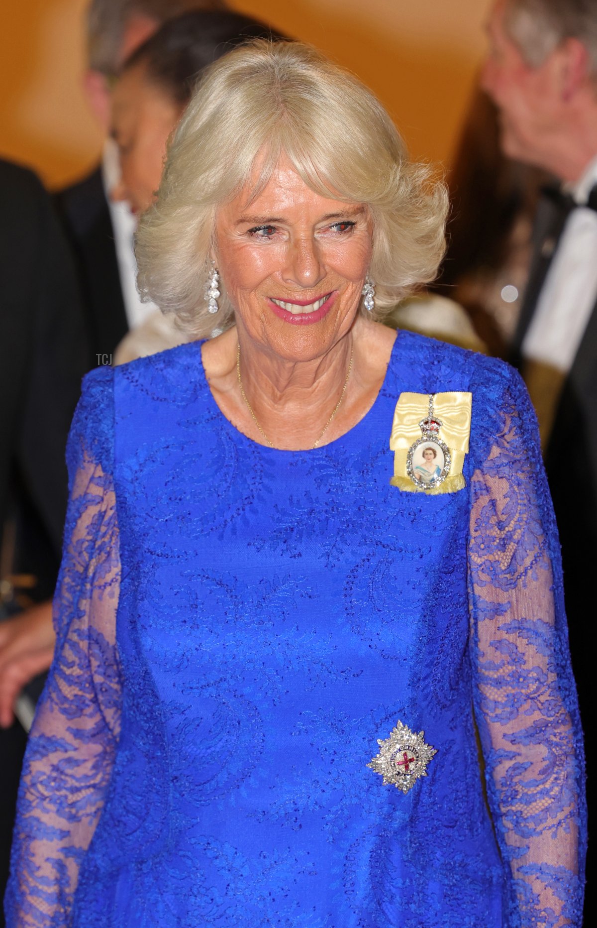 Camilla, Duchess of Cornwall arrives at the Commonwealth Heads of Government Dinner at the Marriott Hotel on June 24, 2022 in Kigali, Rwanda