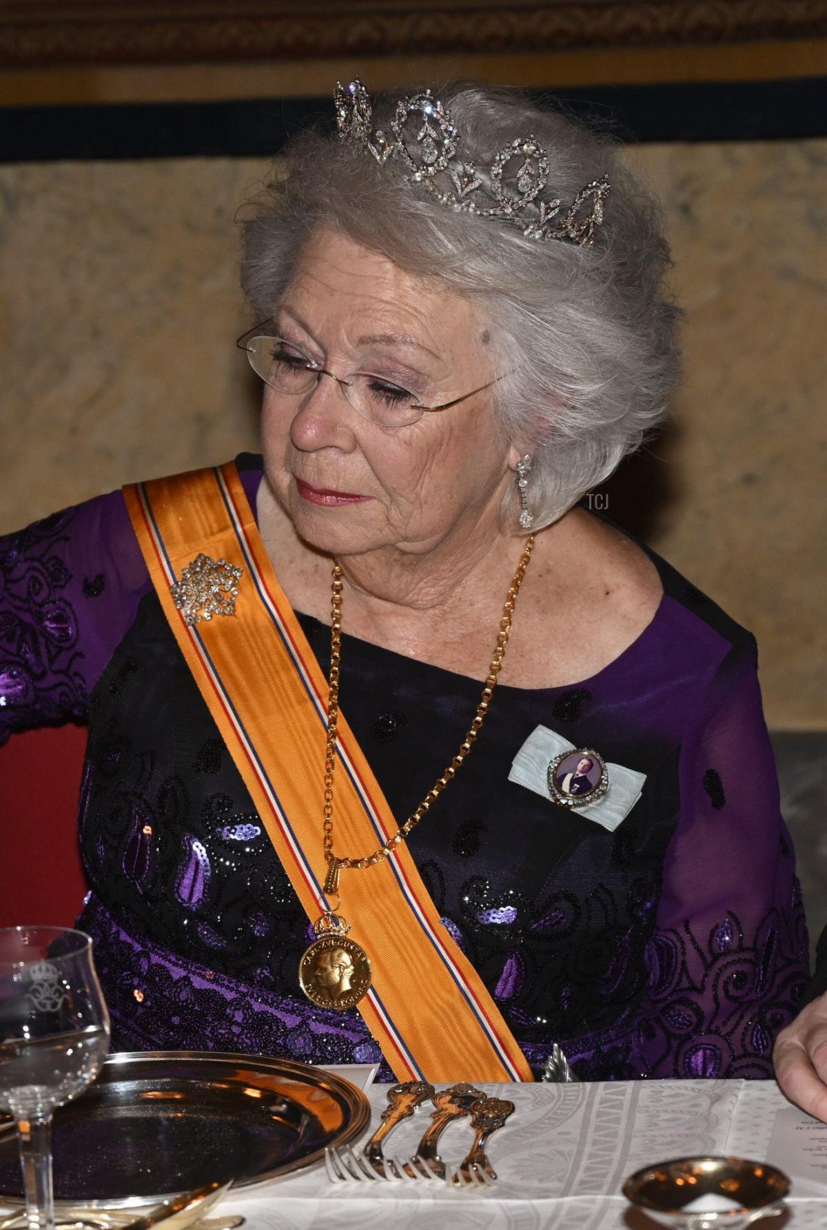 Princess Christina during a gala dinner for the Dutch royal couple at the Royal Palace in Stockholm, Sweden October 11, 2022